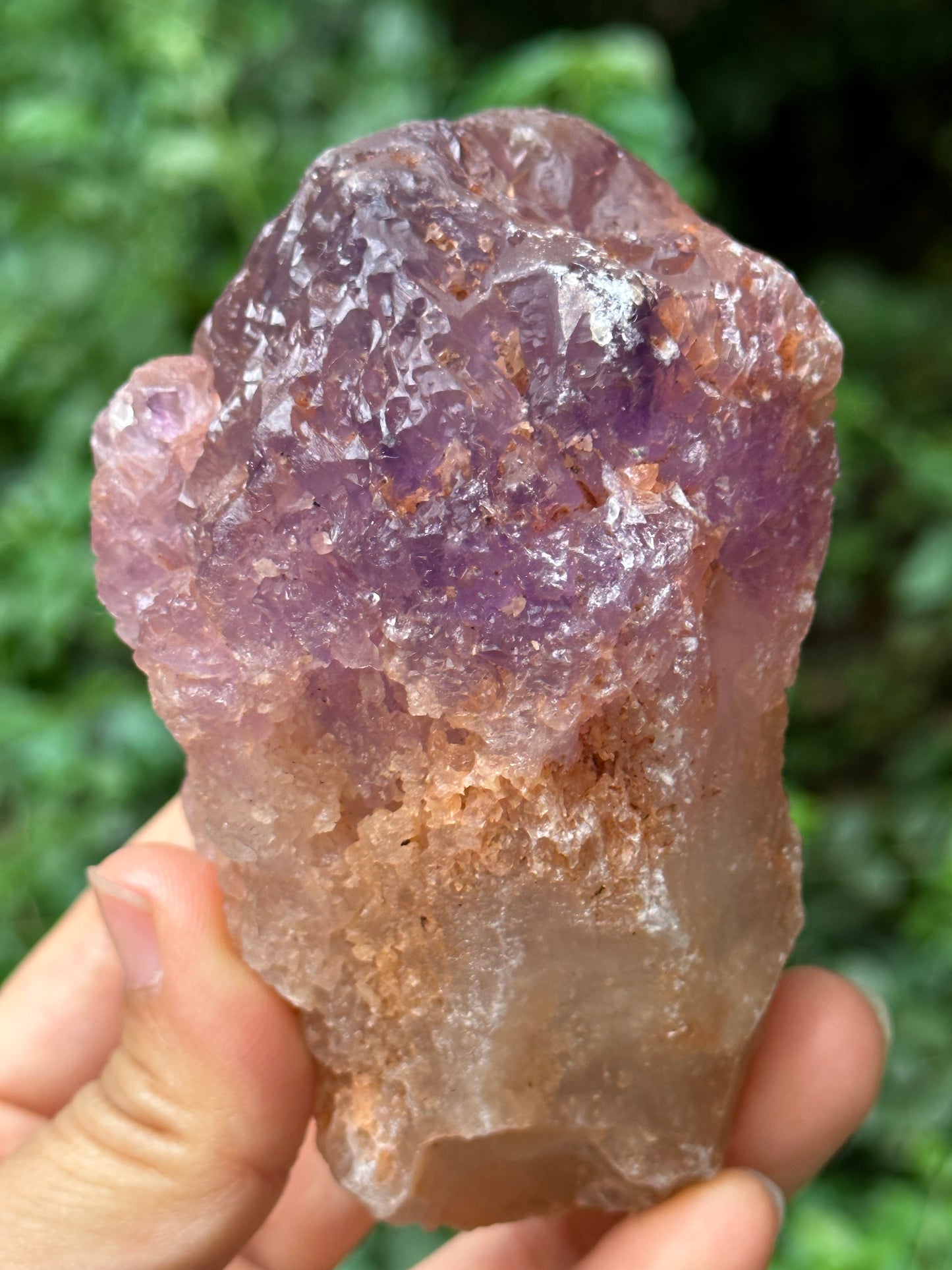 Natural Record-keeper Nirvana Amethyst Quartz Crystal Point/Dissolution Quartz/Meditation Stone/Energy Crystal-346 g