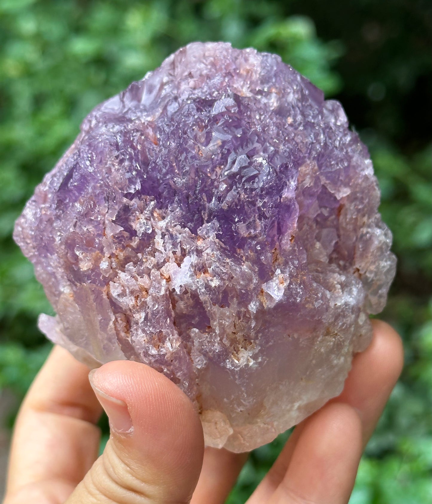 Rare Nirvana Amethyst Quartz Crystal Point/Dissolution Quartz Amethyst/Violet Clear Amethyst/Specimen/Special Gift-468 g