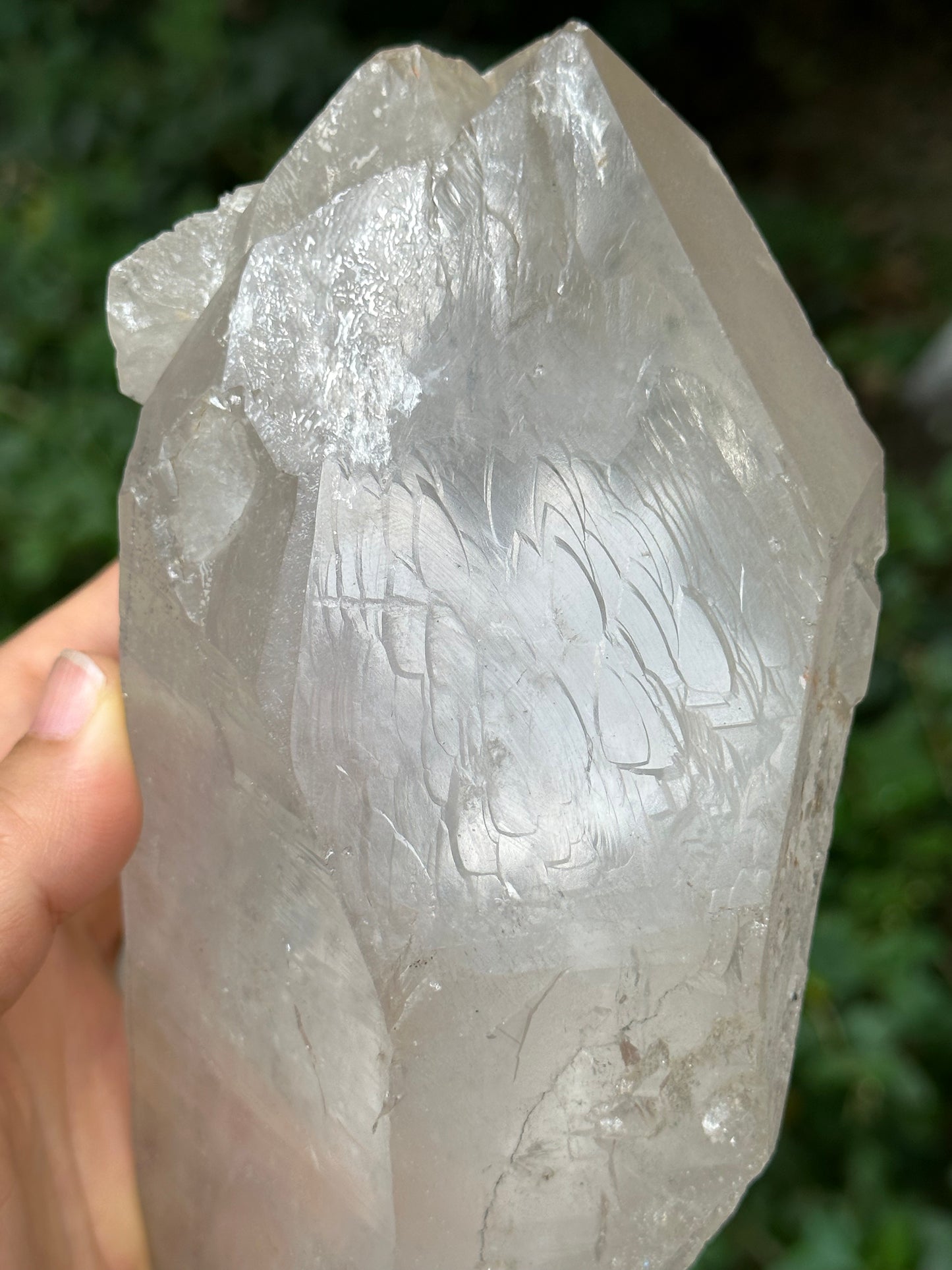 Raw Himalayan Master Record-keeper Quartz Double Terminated Twins Crystal Point/Clear Quartz Crystal from Tibet-171*94*62 mm 941 g