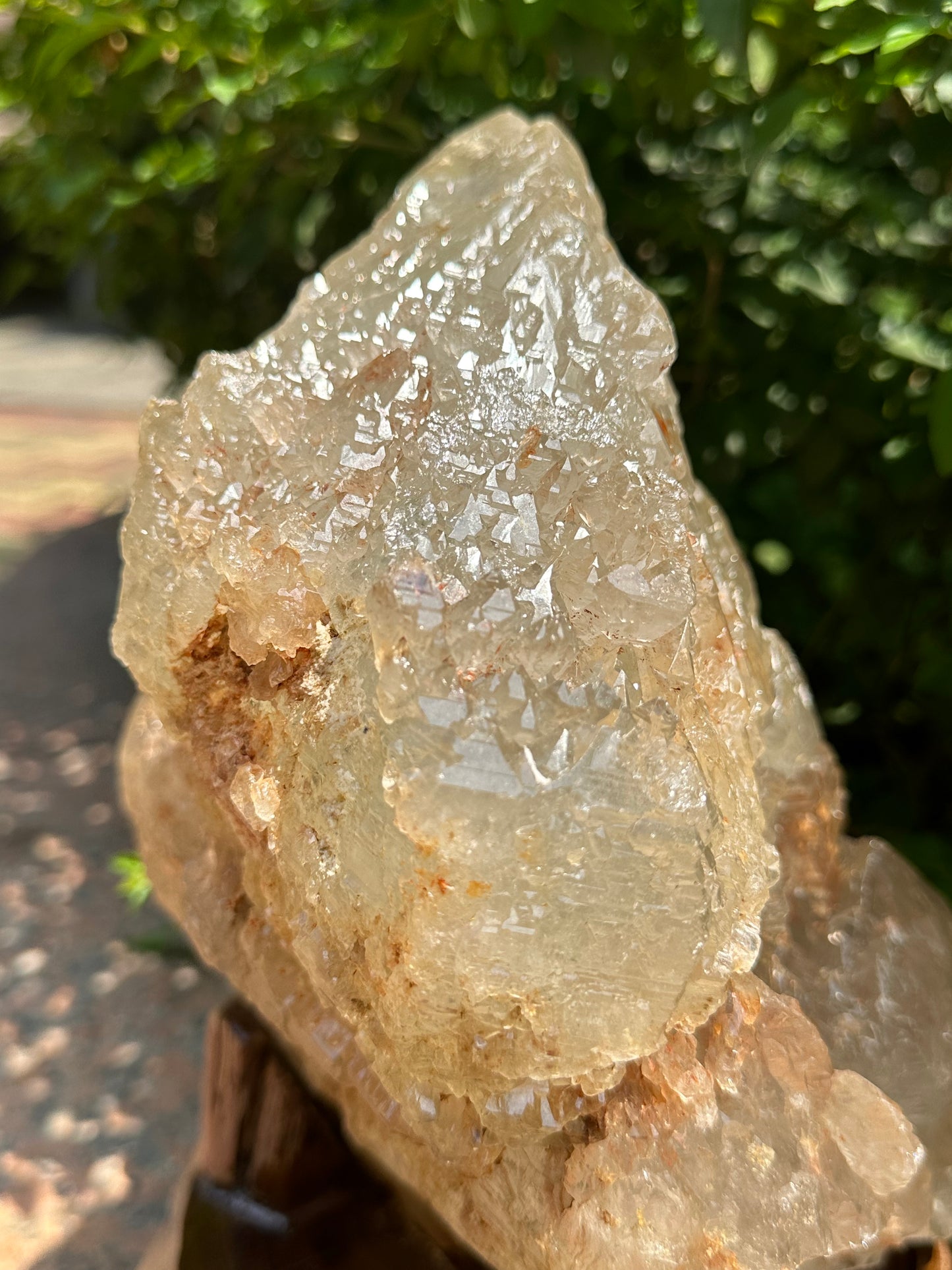 Rare 13.9 lbs Huge Himalayan Nirvana Record-keeper Quartz Crystal Point with Green Phantom Included/Self Healed Energy Crystal-6.24kg