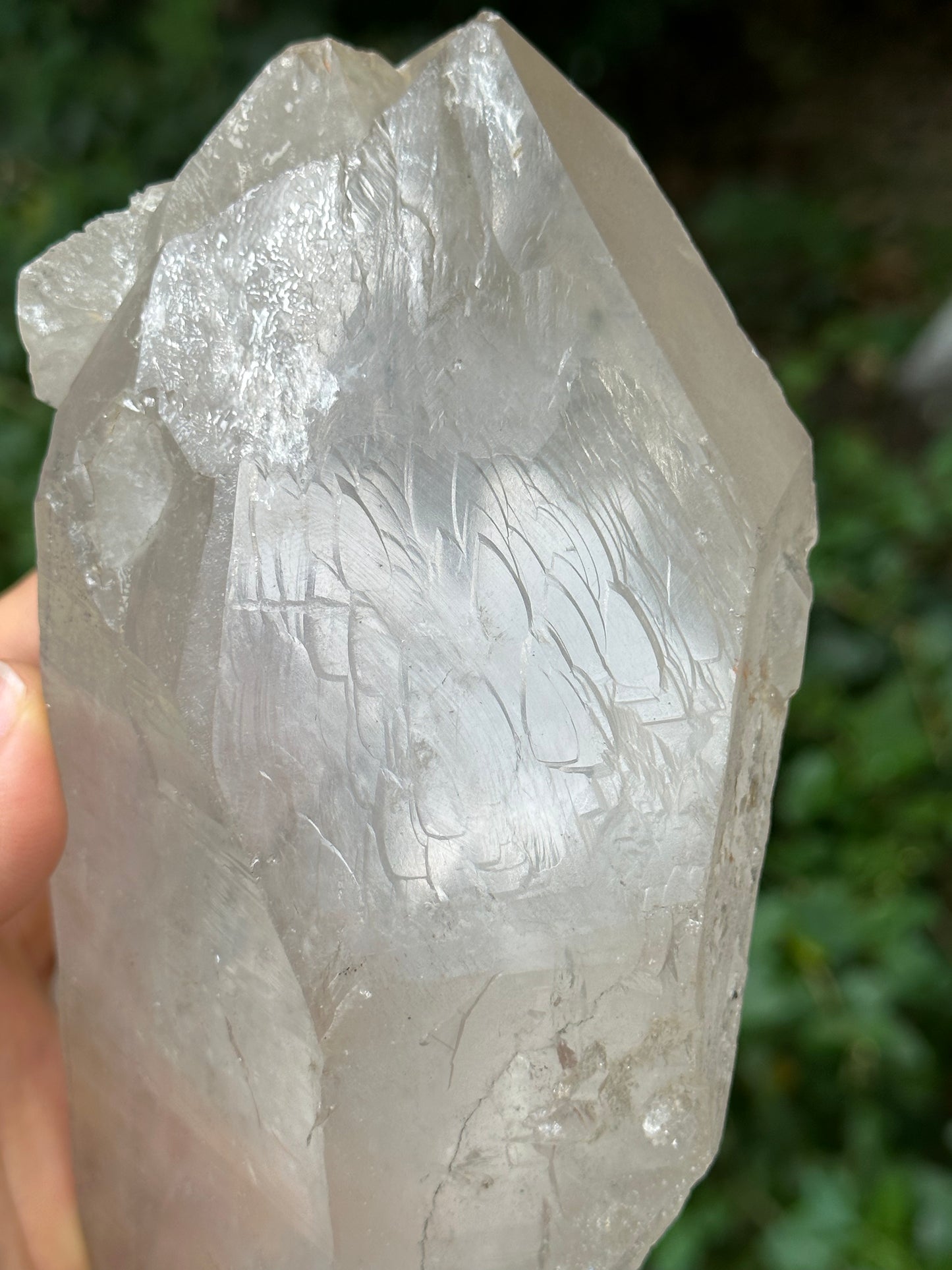 Raw Himalayan Master Record-keeper Quartz Double Terminated Twins Crystal Point/Clear Quartz Crystal from Tibet-171*94*62 mm 941 g