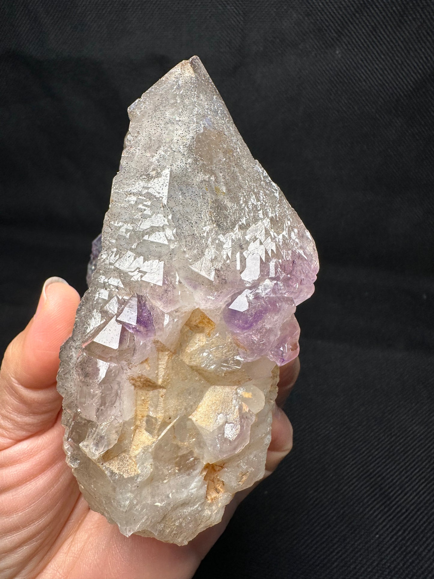 Rare Castle Amethyst Quartz Crystal Point