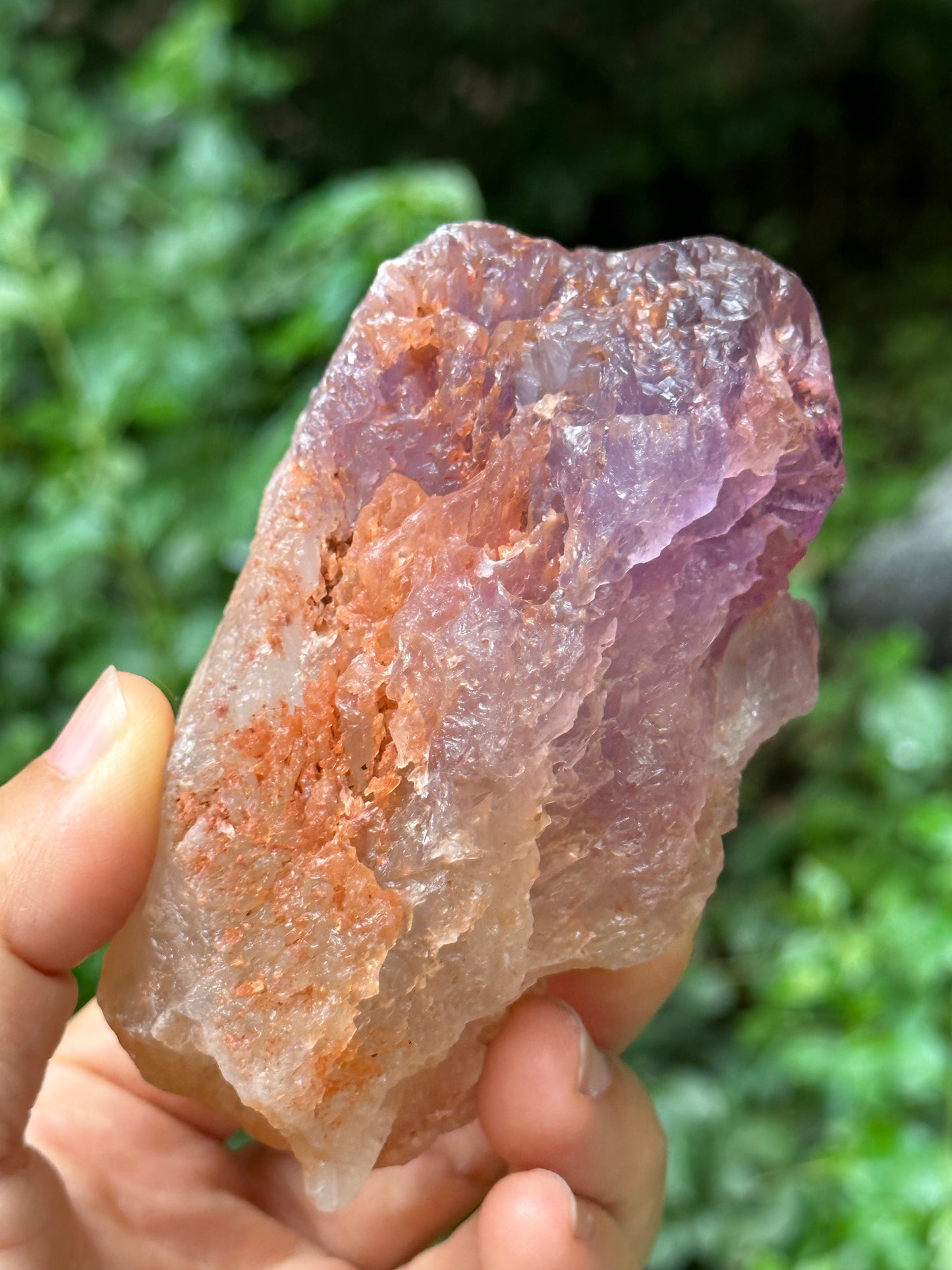 Natural Record-keeper Nirvana Amethyst Quartz Crystal Point/Dissolution Quartz/Meditation Stone/Energy Crystal-346 g