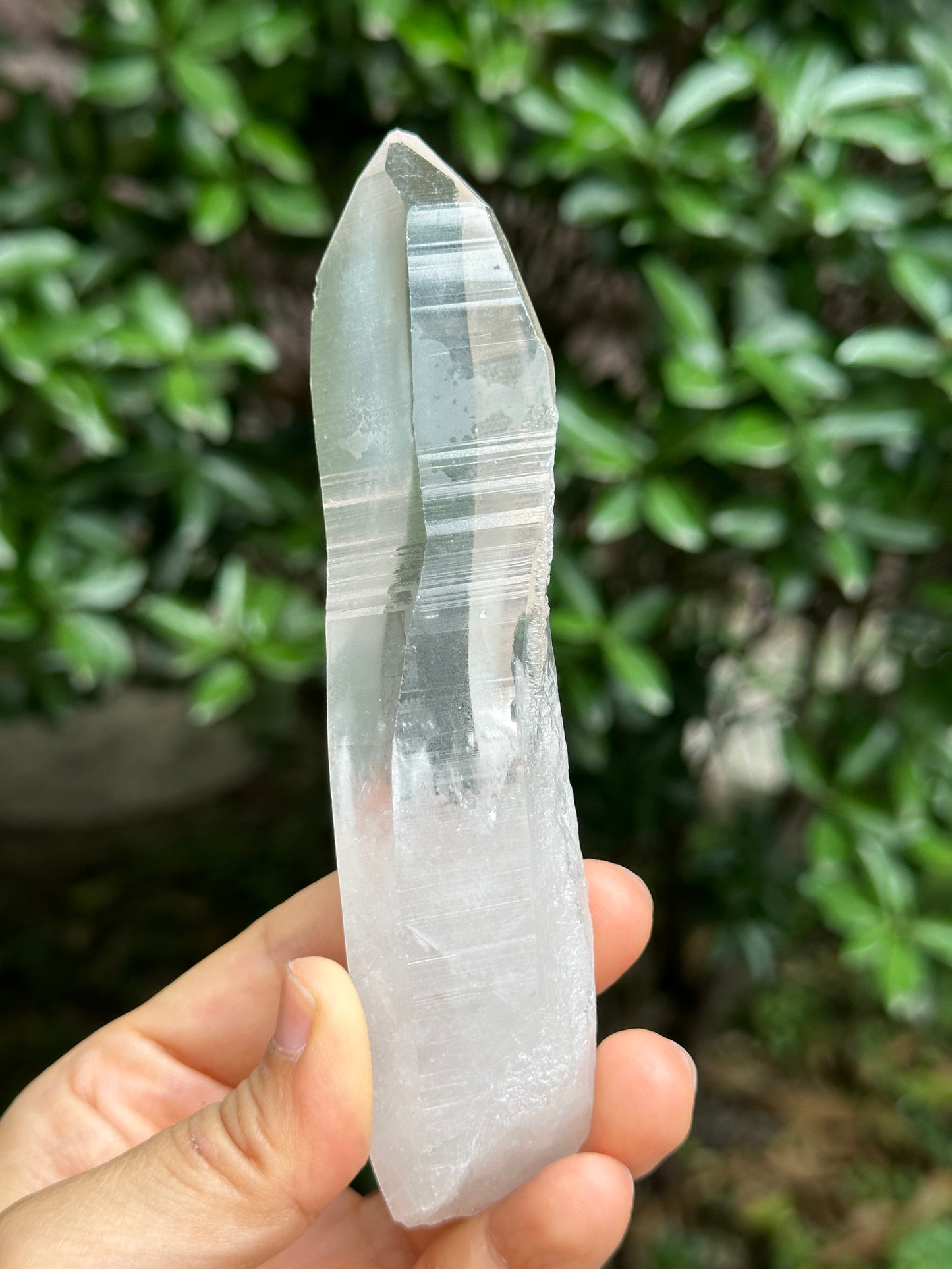 Lemurian Quartz Record-keeper Crystal Knife Quartz Crystal Muzo Quartz Laser-137*31*28 mm 164 g