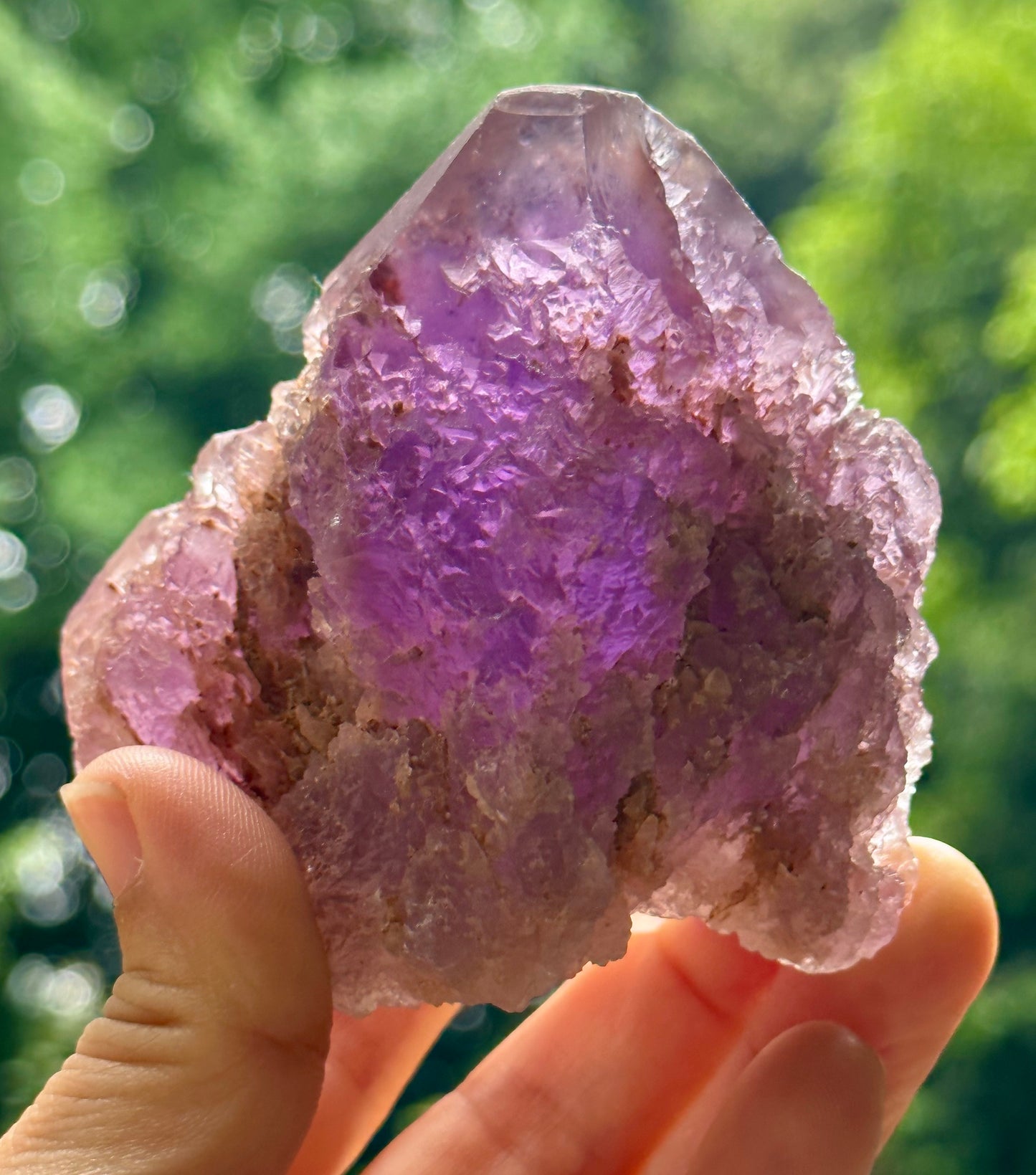 Rare Nirvana Amethyst Quartz Crystal Point/Dissolution Quartz Amethyst/Violet Clear Amethyst/Specimen/Special Gift-294 g