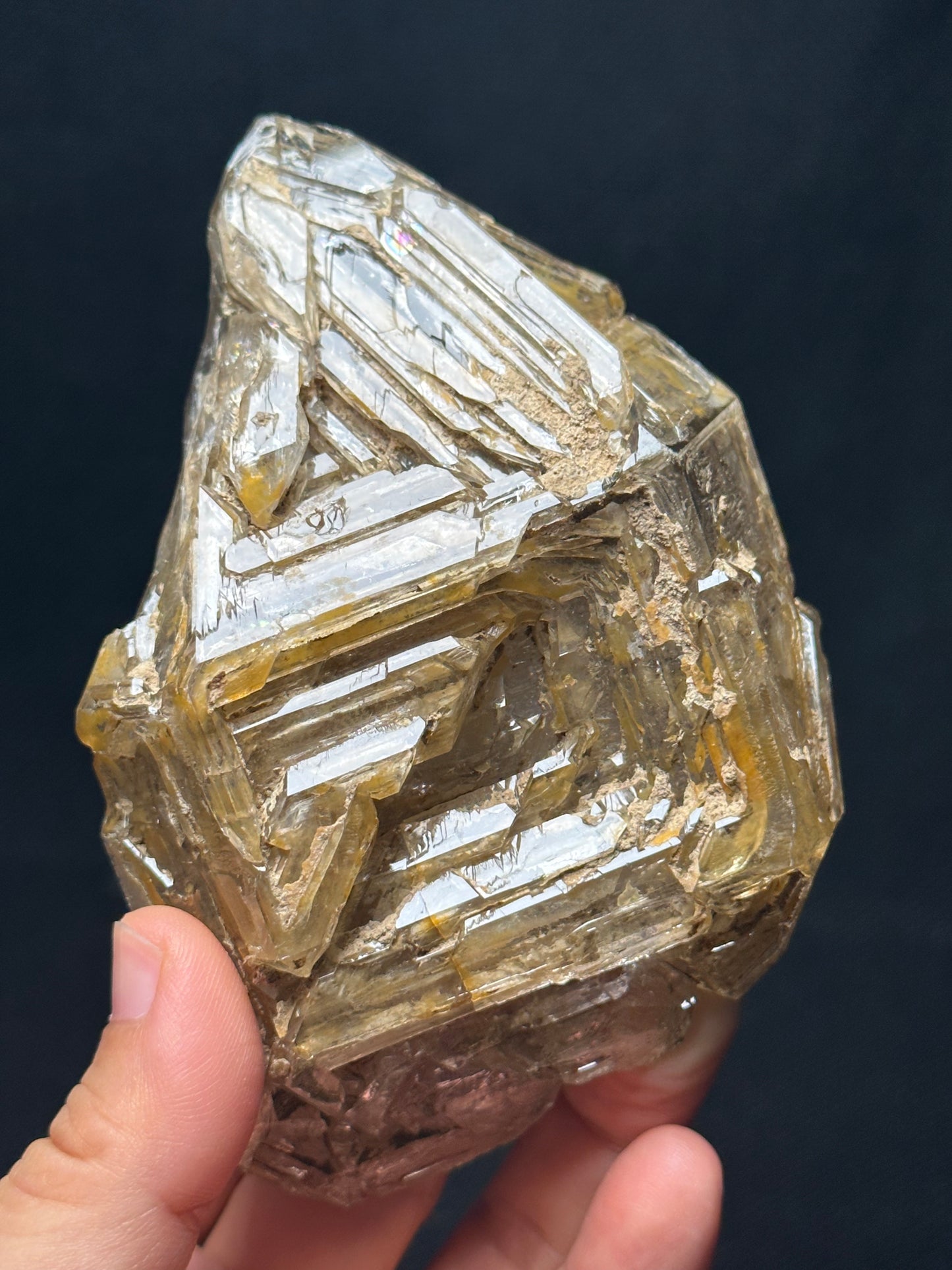 Rare Double Terminated Master Fenster Skeletal Quartz Crystal/Himalayan Energy Quartz Crystal/Window Quartz Specimen Collection-110*75*49 mm 321 g