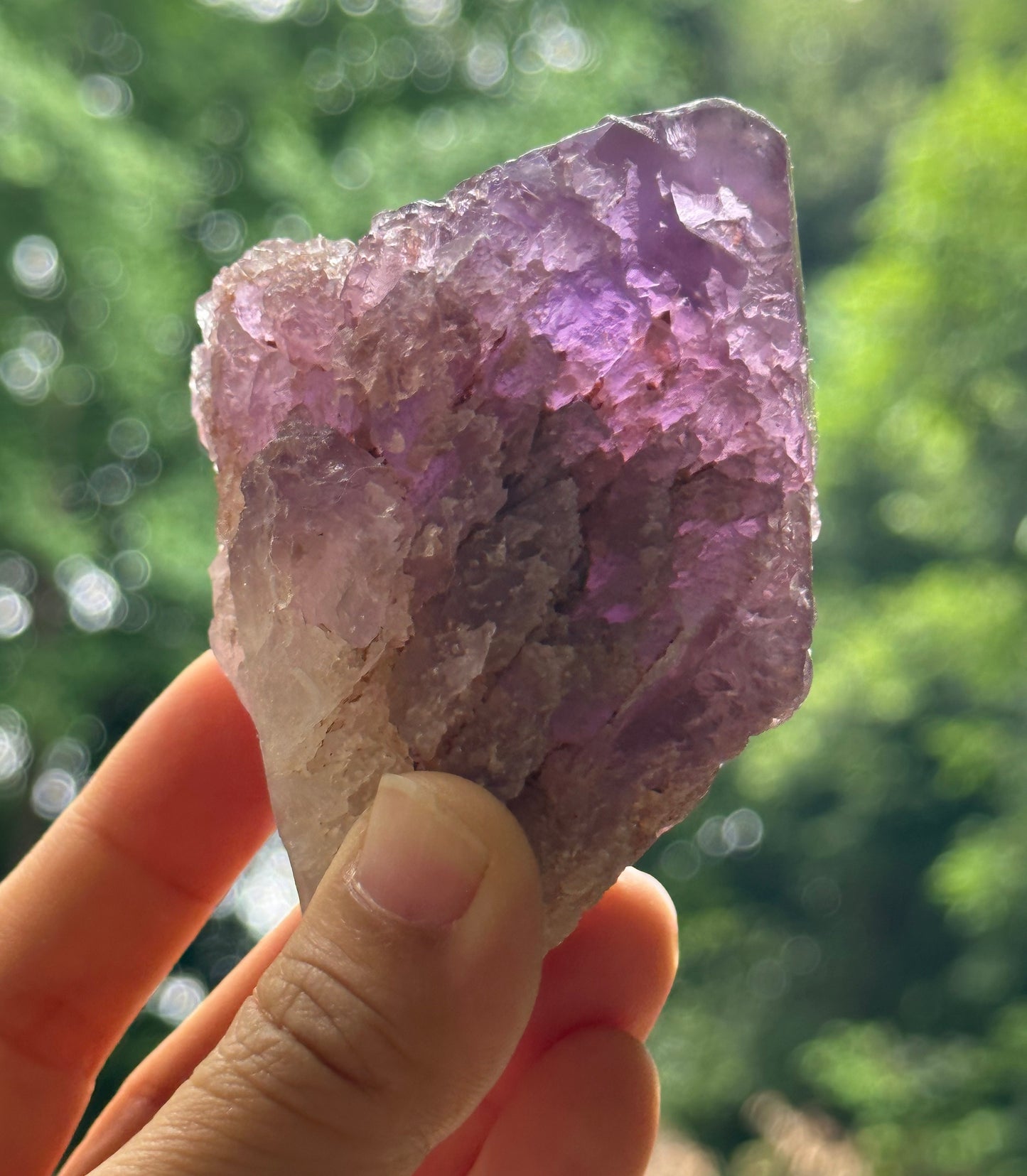 Rare Nirvana Amethyst Quartz Crystal/Dissolution Quartz Amethyst/Faden Amethyst/Specimen/Special Gift-235 g