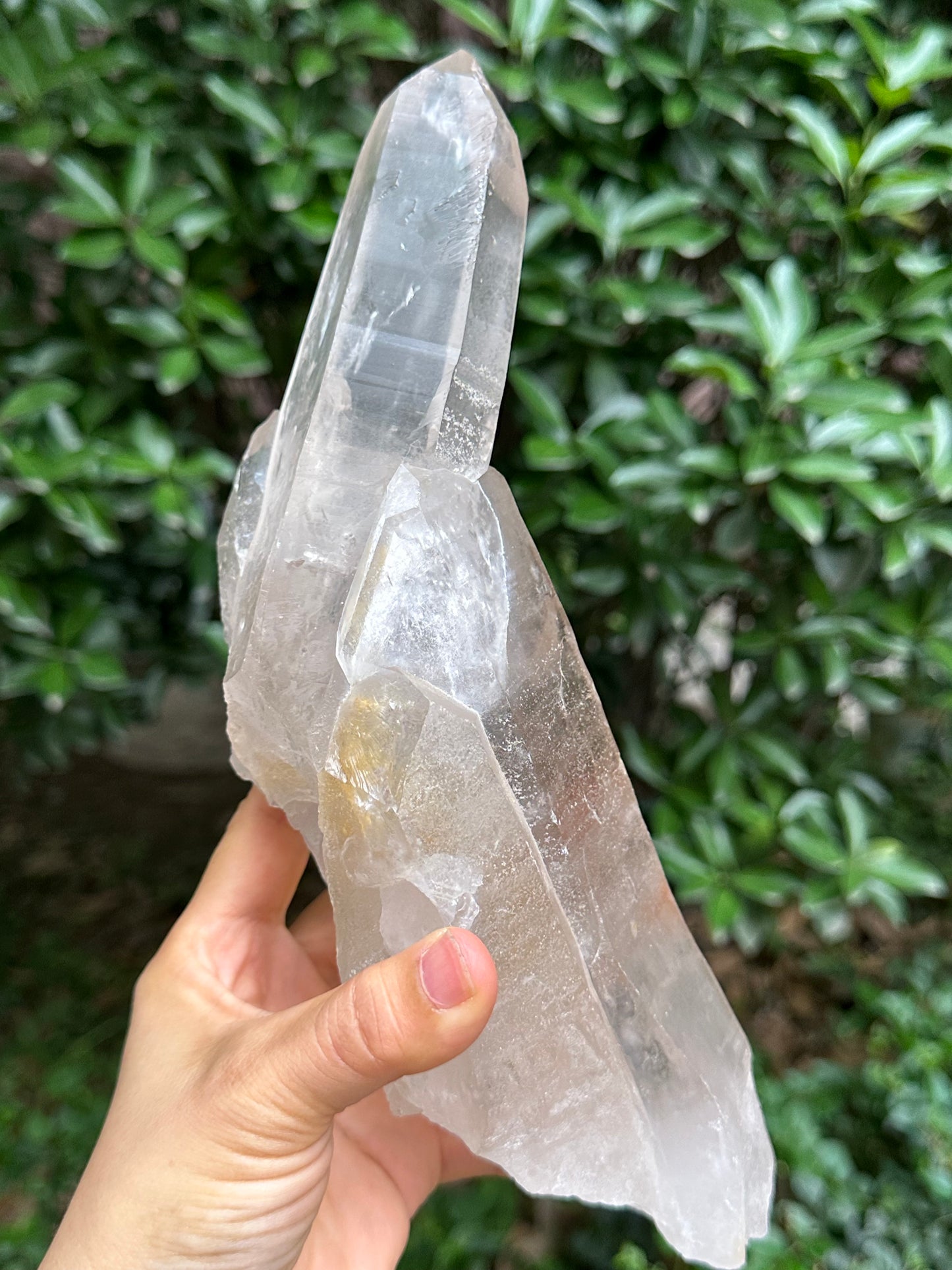 3.26 lbs Rare Himalayan Castle Quartz Starbrary Crystal Point/Rainbow Time Links Crystal/Reiki/Chakra/Healing Stone/Meditation/Special Gift-1466g