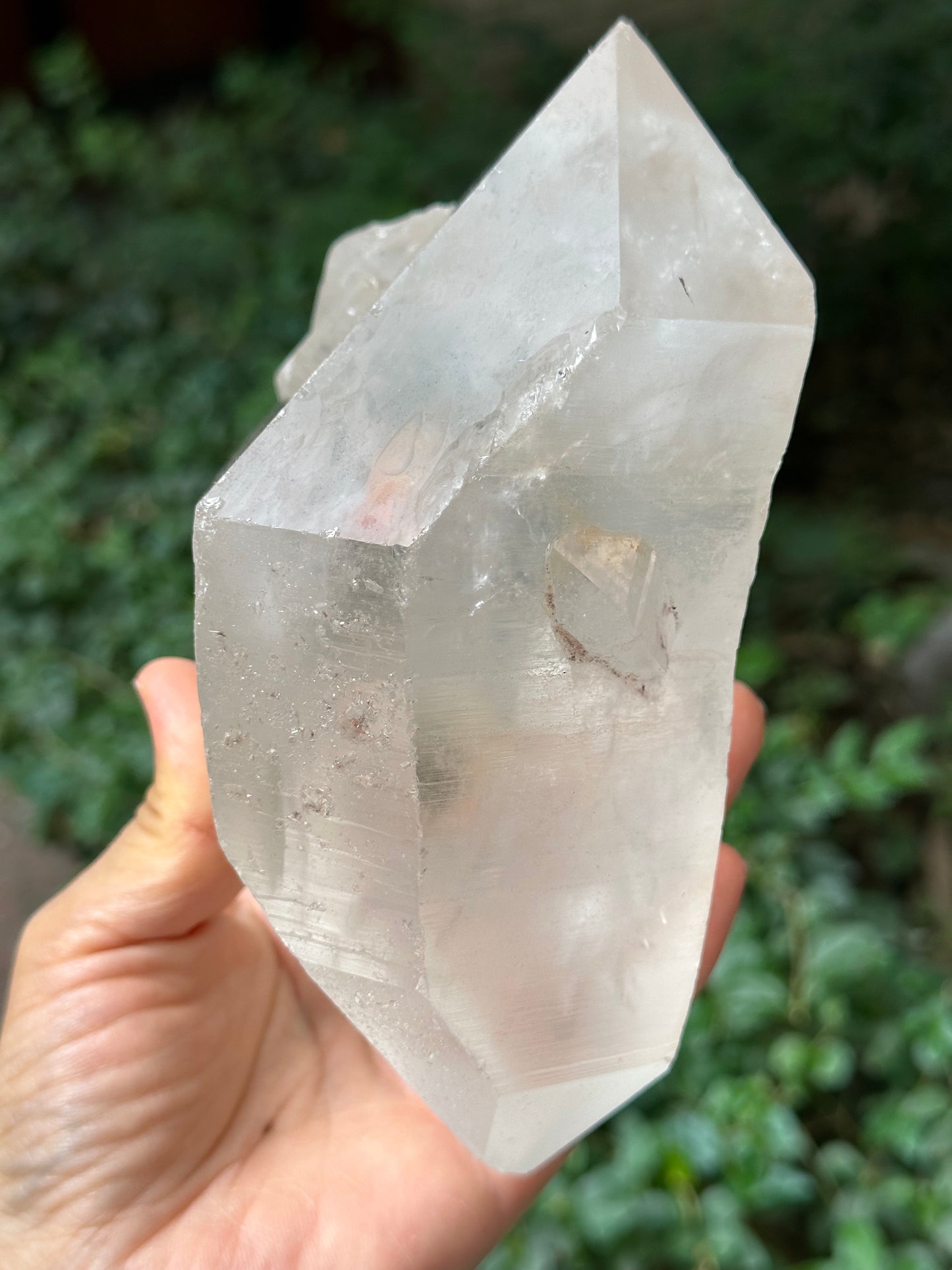 4 lbs Lrage Double Terminated Tantric Twins Record-keeper Quartz Crystal/Energy Crystal Healing/Rainbow Quartz Collection Specimen-1800 g