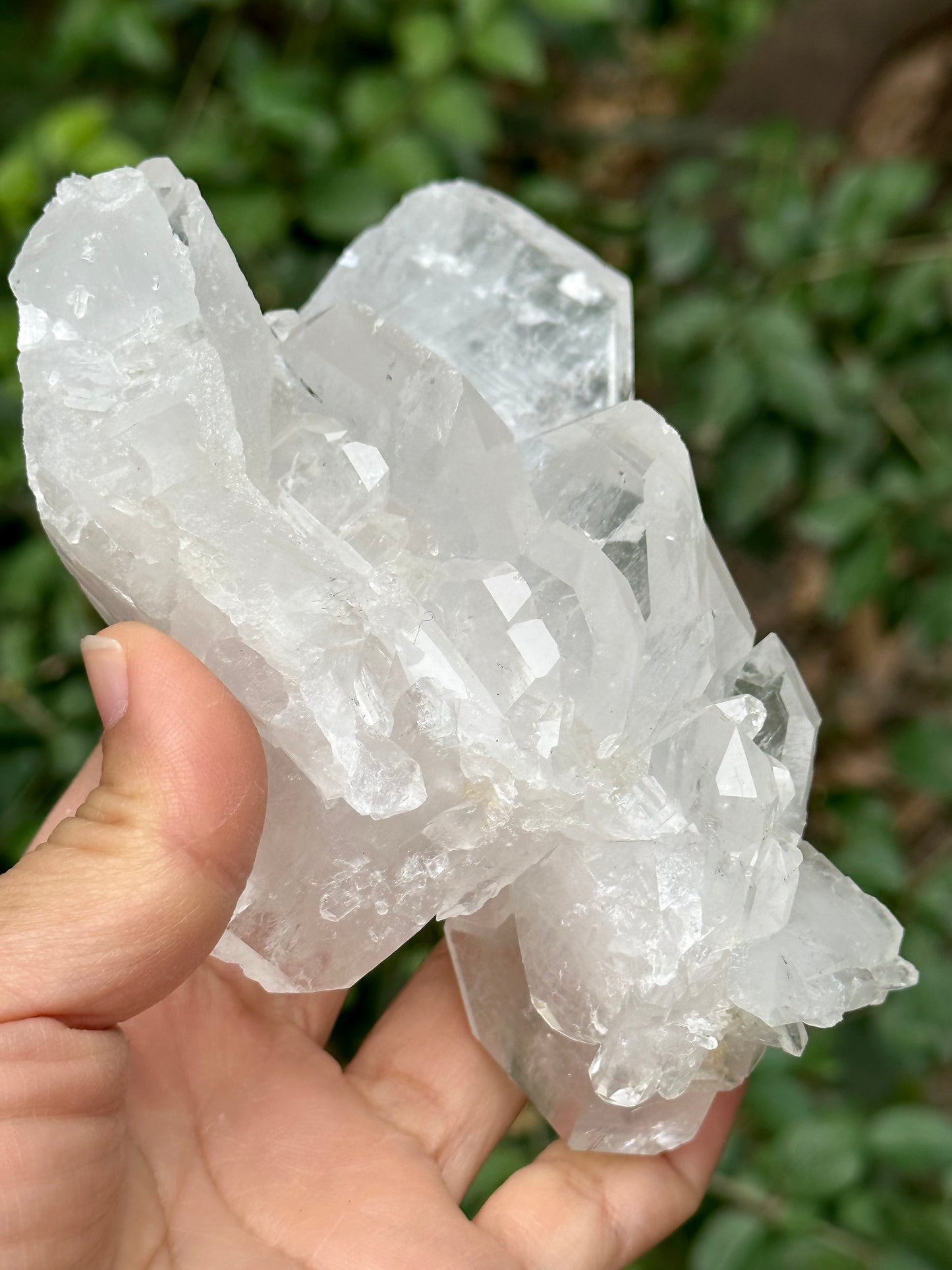 Large Clear Faden Quartz Tabular Crystal Cluster Stone/Himalayan Quartz Specimen/Metaphysical Crystal/Gemstone Collections-117*82*50 mm351 g