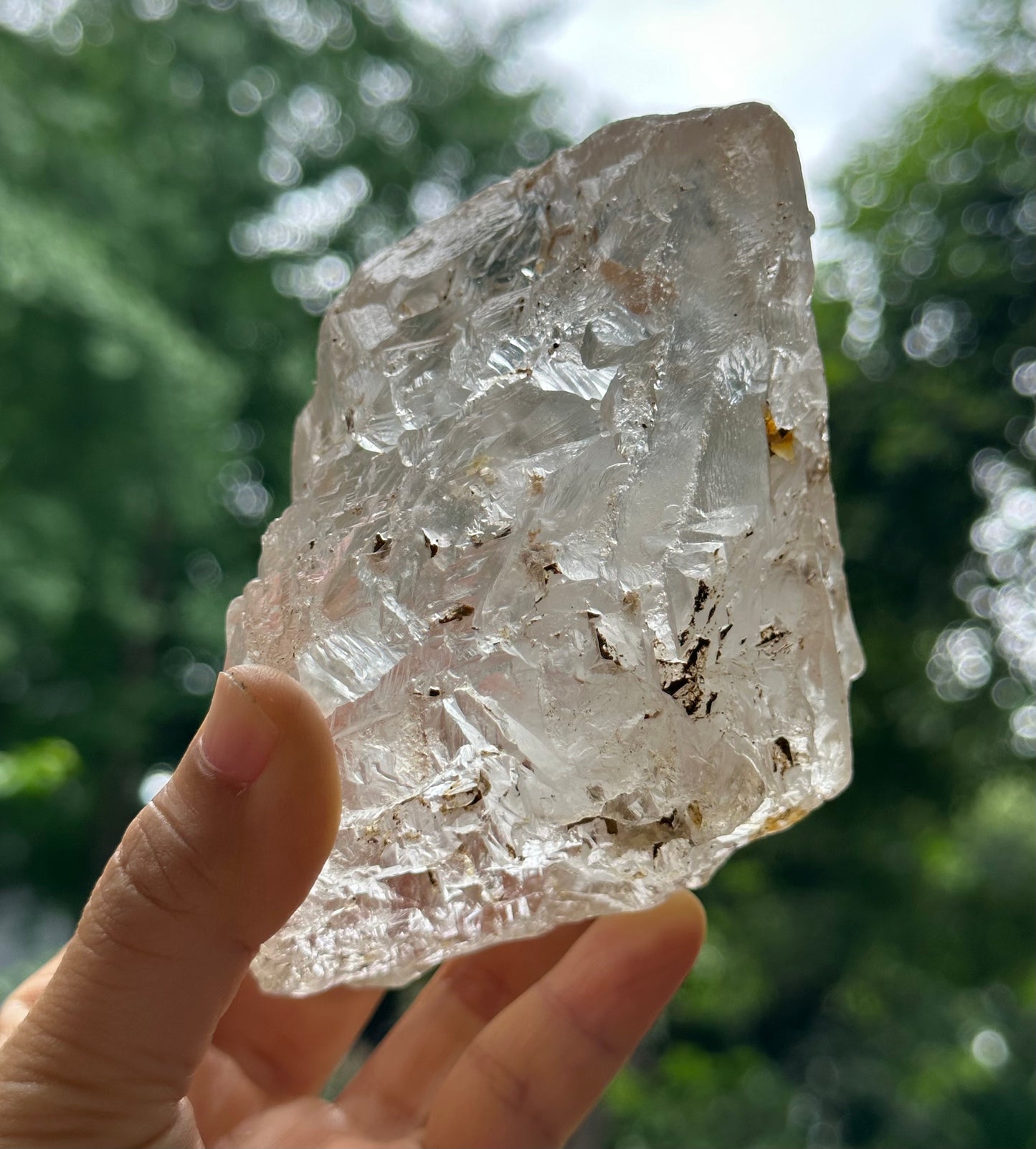 Rare Record-keeper Himalayan Nirvana Double Terminated Crystal Quartz Point/Self-healed Clear Quartz from Tibet-123*79*63 mm 592 g