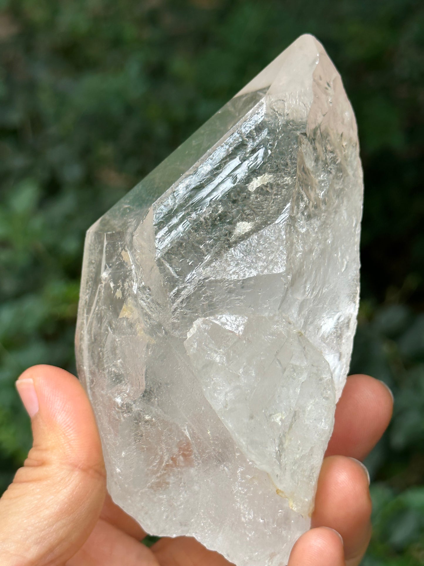 Rare Master Record-keeper Rainbow Quartz Crystal Point/Healing/Energy Quartz/Sirius Crystal/Meditation/Zen/Chakra- 108*59*47 mm 350 g