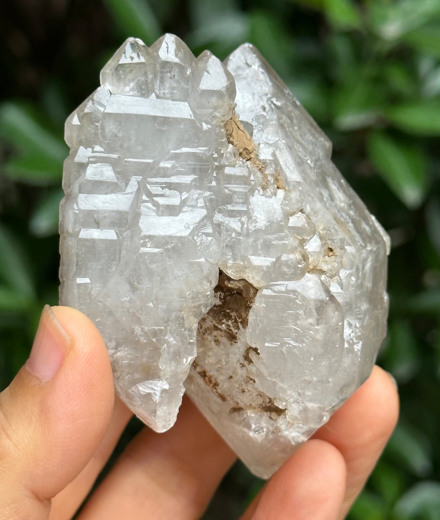 Natural Elestial Double Termintaed Tantric Twins Quartz Crystal Point/Yungui Quartz Crystal/Special gift/Soulmate Meditation Stone-176 g