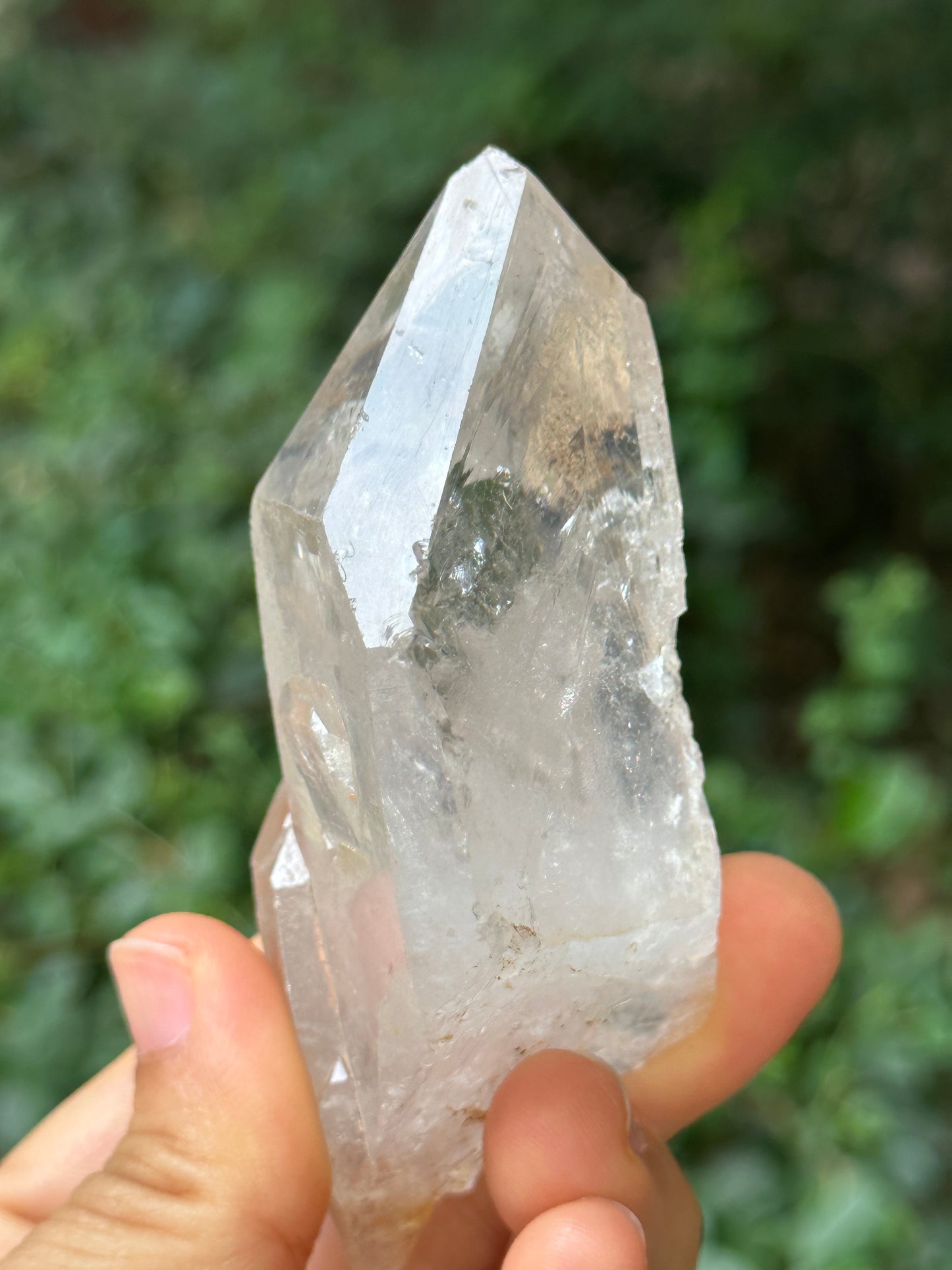 Himalayan Master Record-keeper Rainbow Quartz Crystal Point/Healing/Energy Quartz/Sirius Crystal/Meditation/Zen/Chakra- 97*44*37 mm 143 g