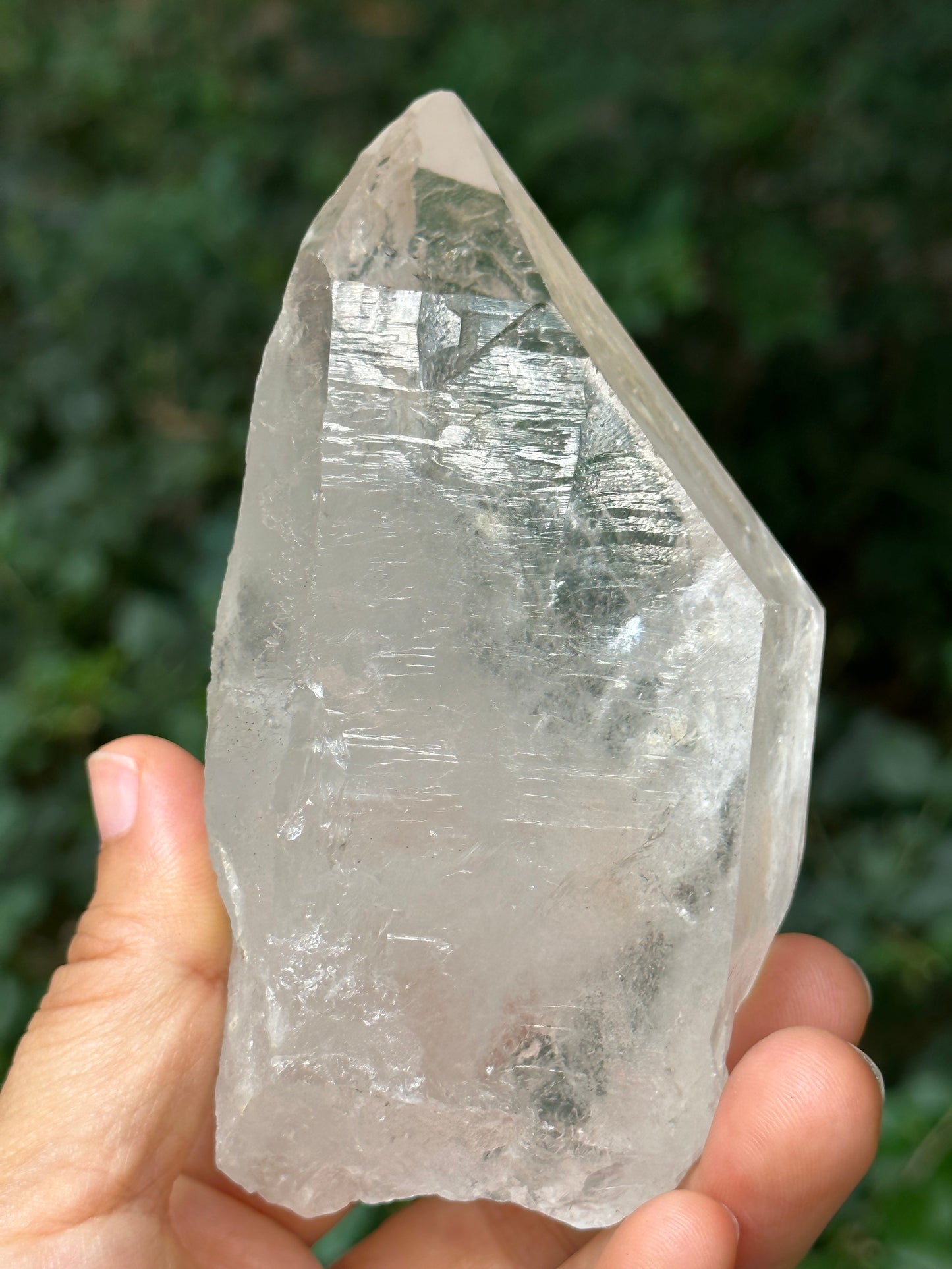 Rare Master Record-keeper Rainbow Quartz Crystal Point/Healing/Energy Quartz/Sirius Crystal/Meditation/Zen/Chakra- 108*59*47 mm 350 g