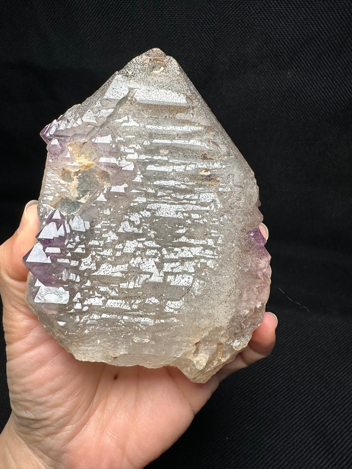 Rare Castle Amethyst Quartz Crystal Point