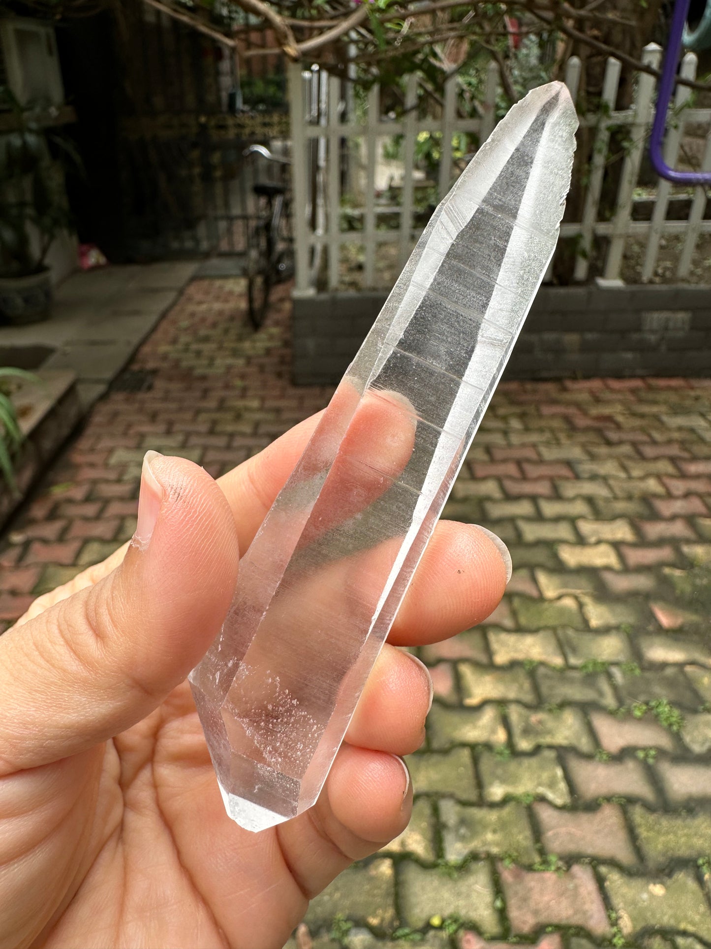 Double terminated Muzo Lemurian Seed Quartz Crystal Point/Laser Quartz/Quartz Crystal