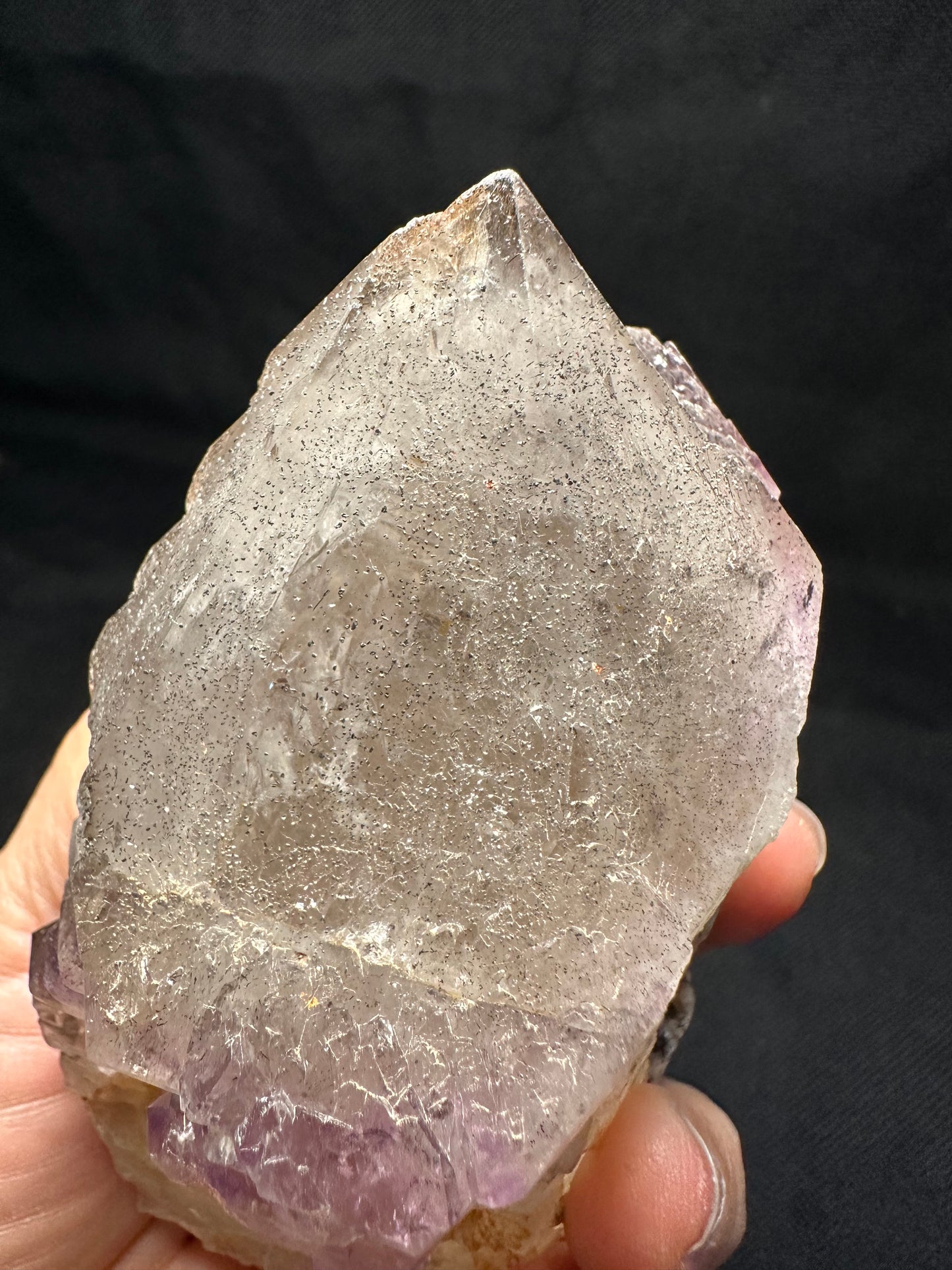 Rare Castle Amethyst Quartz Crystal Point