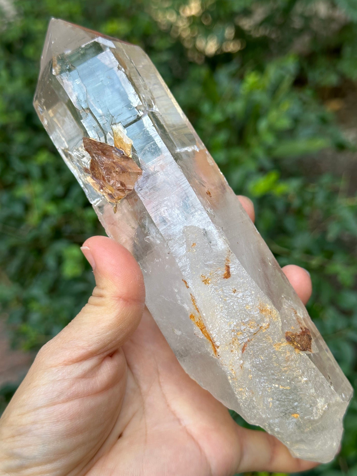 Large Clear Pakistan Macromosaic Crystal Quartz Point/Penetrator Crystal Tower/Crystal grid/Special gift/Meditation Stone-191*57*42mm 667g