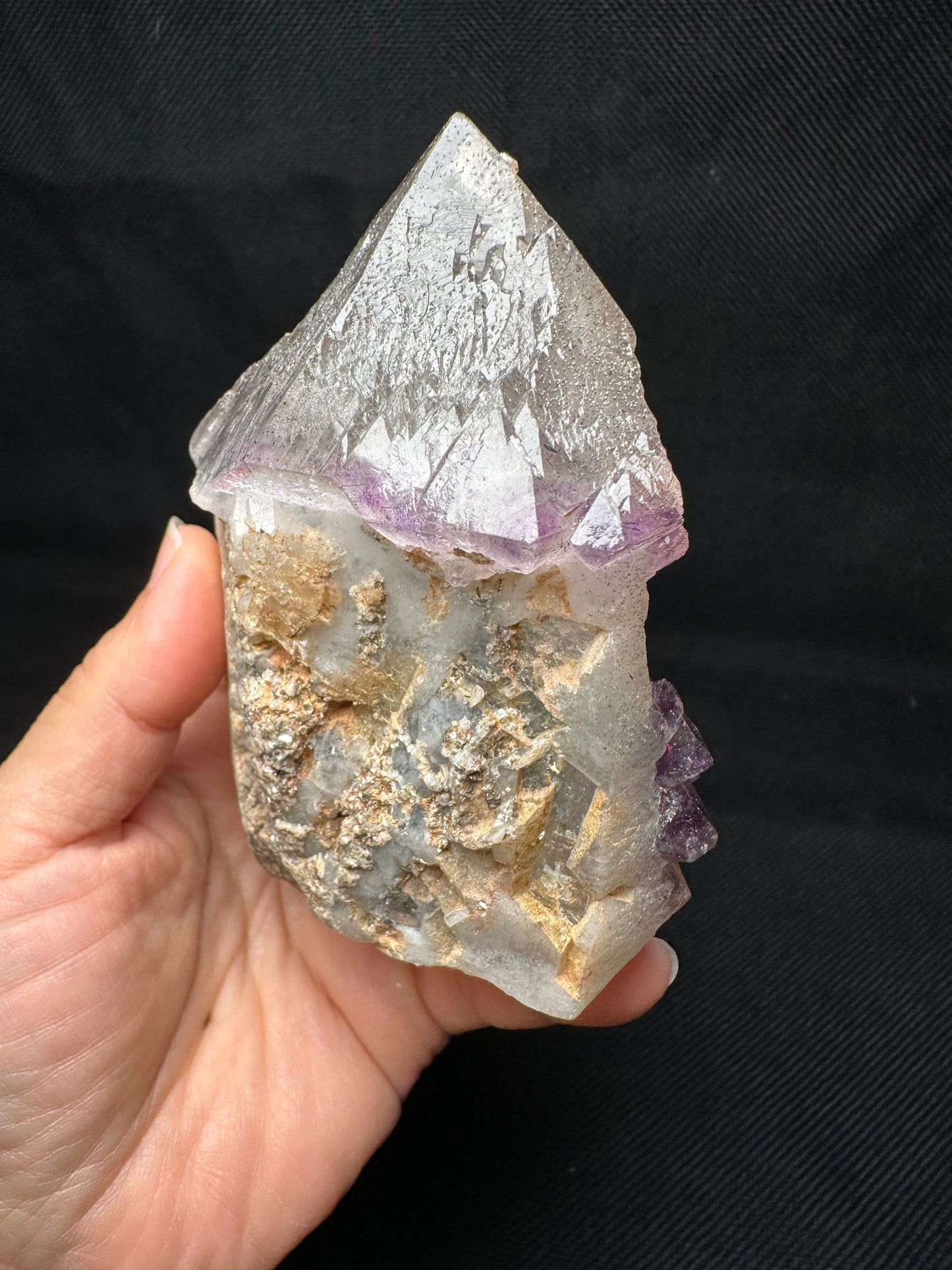 Rare Castle Amethyst Quartz Crystal Point