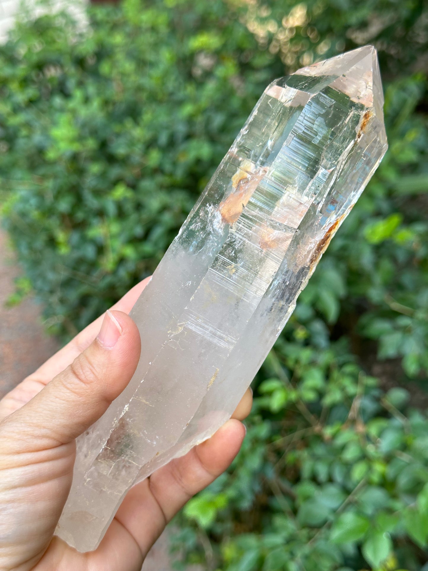 Large Clear Pakistan Macromosaic Crystal Quartz Point/Penetrator Crystal Tower/Crystal grid/Special gift/Meditation Stone-191*57*42mm 667g