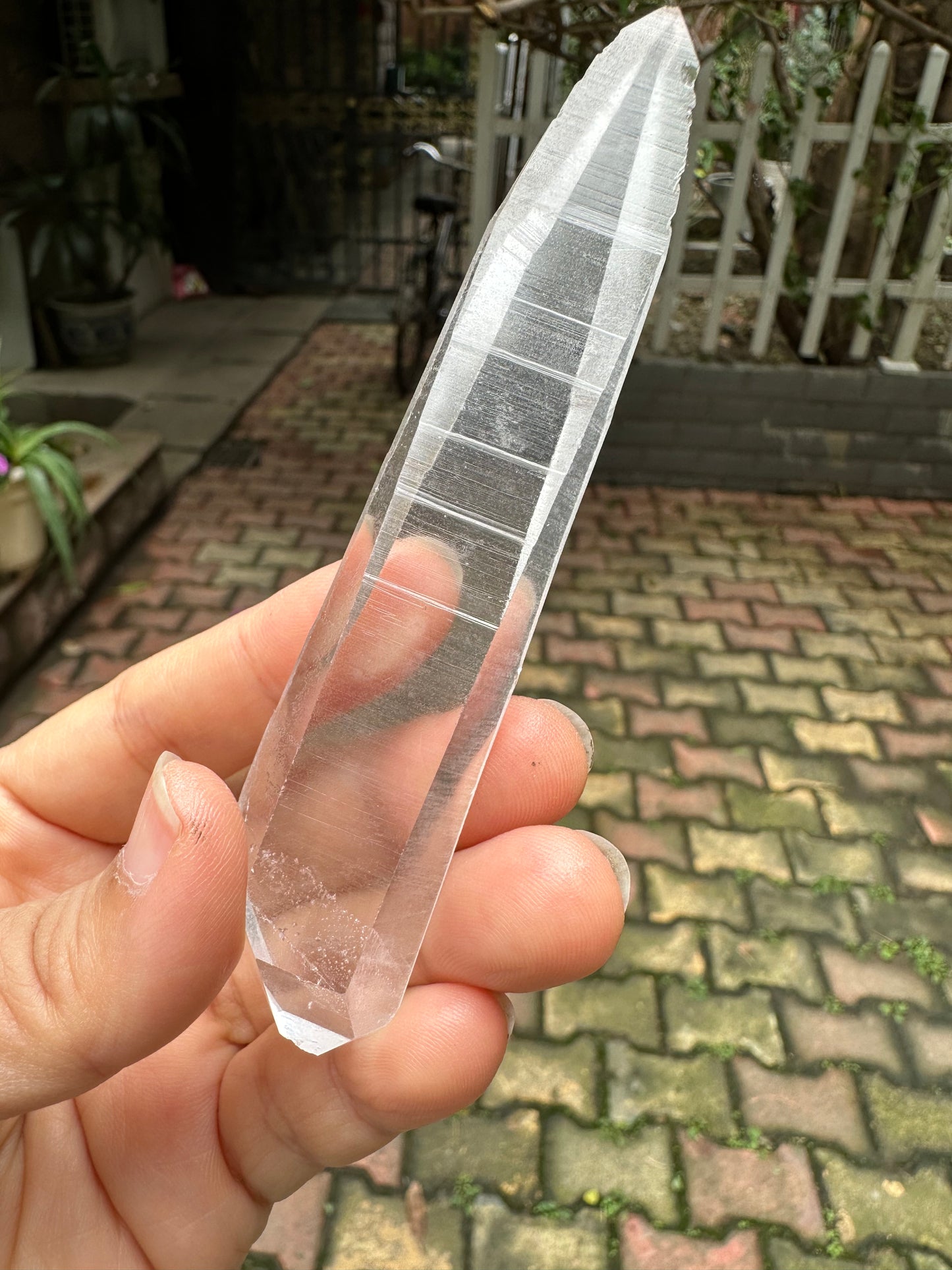 Double terminated Muzo Lemurian Seed Quartz Crystal Point/Laser Quartz/Quartz Crystal