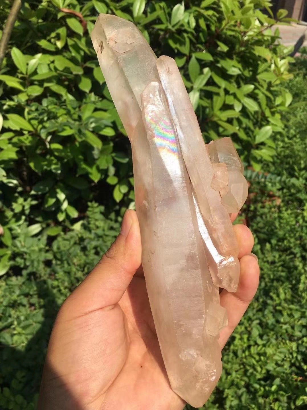 9 inches Double Terminated Floating Quartz Crystal Points