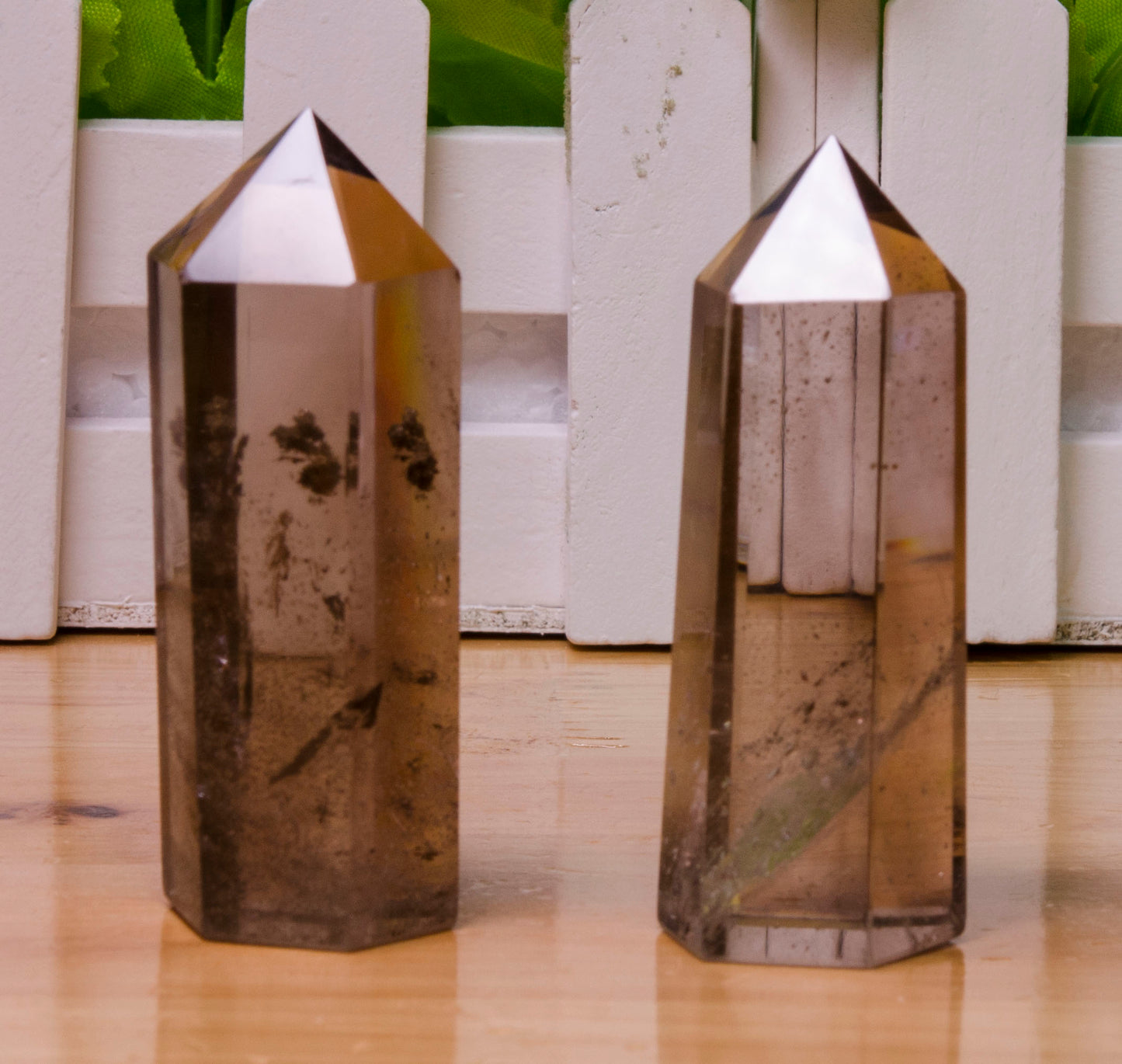 Smoky Quartz Crystal Point Towers