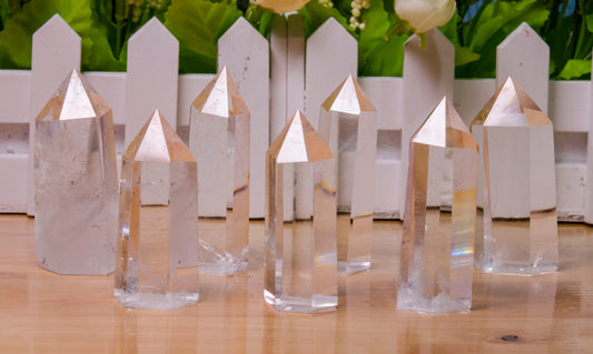 Clear Quartz Crystal Point Towers