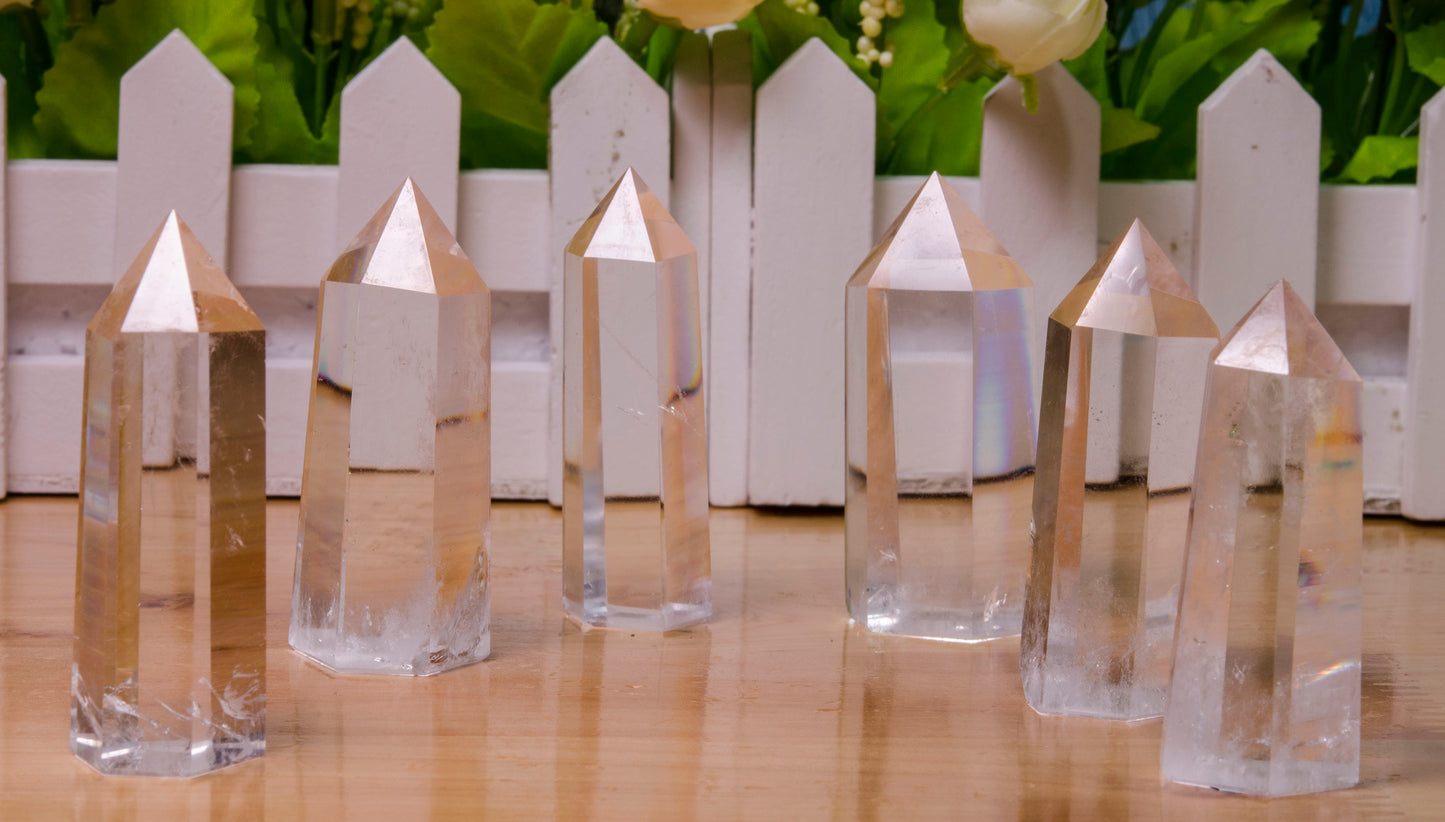 Clear Quartz Crystal Point Towers