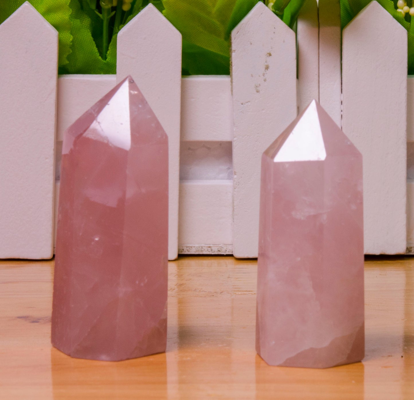 Rose Quartz Crystal Point Towers