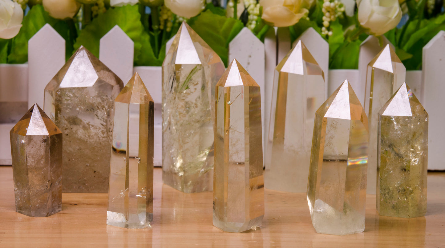 Citrine Quartz Crystal Point Towers