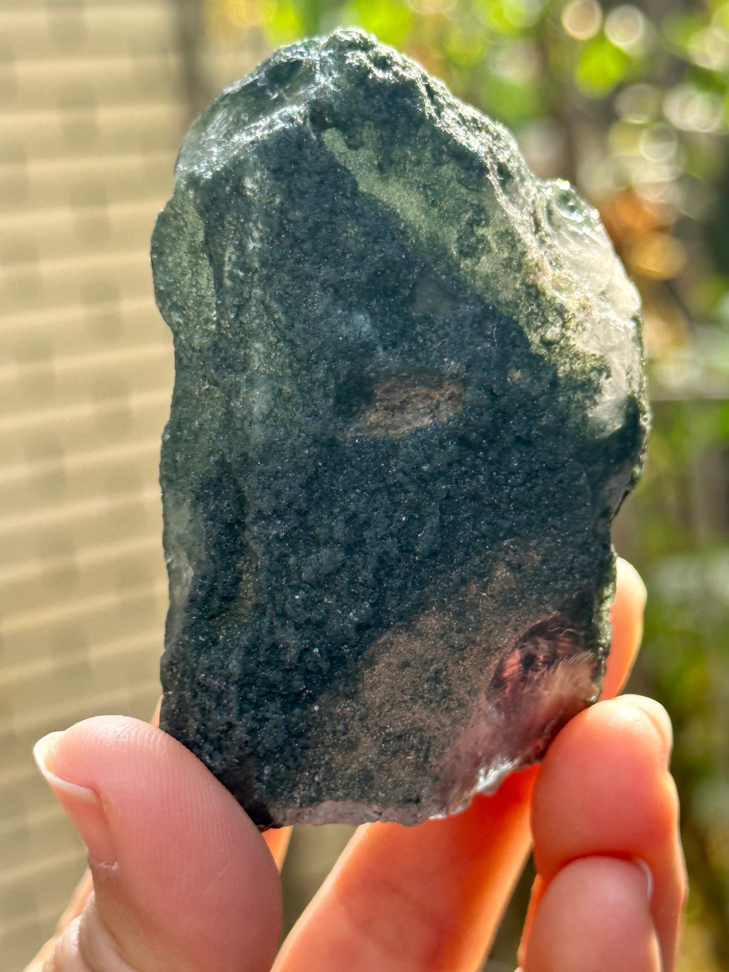 Rare Shining Himalayan Green Phantom Quartz Energy Crystal from Tibet