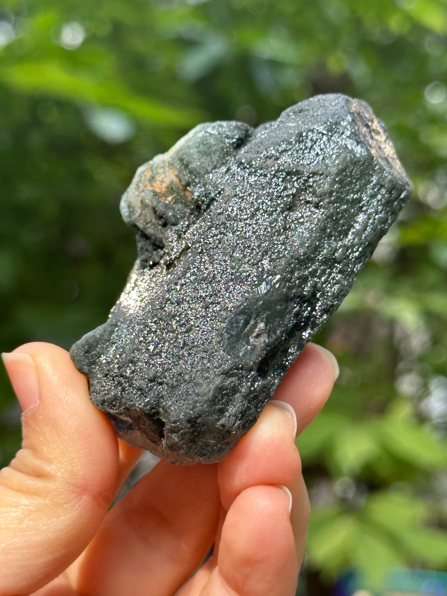 Rare Shining Himalayan Green Phantom Quartz Energy Crystal from Tibet