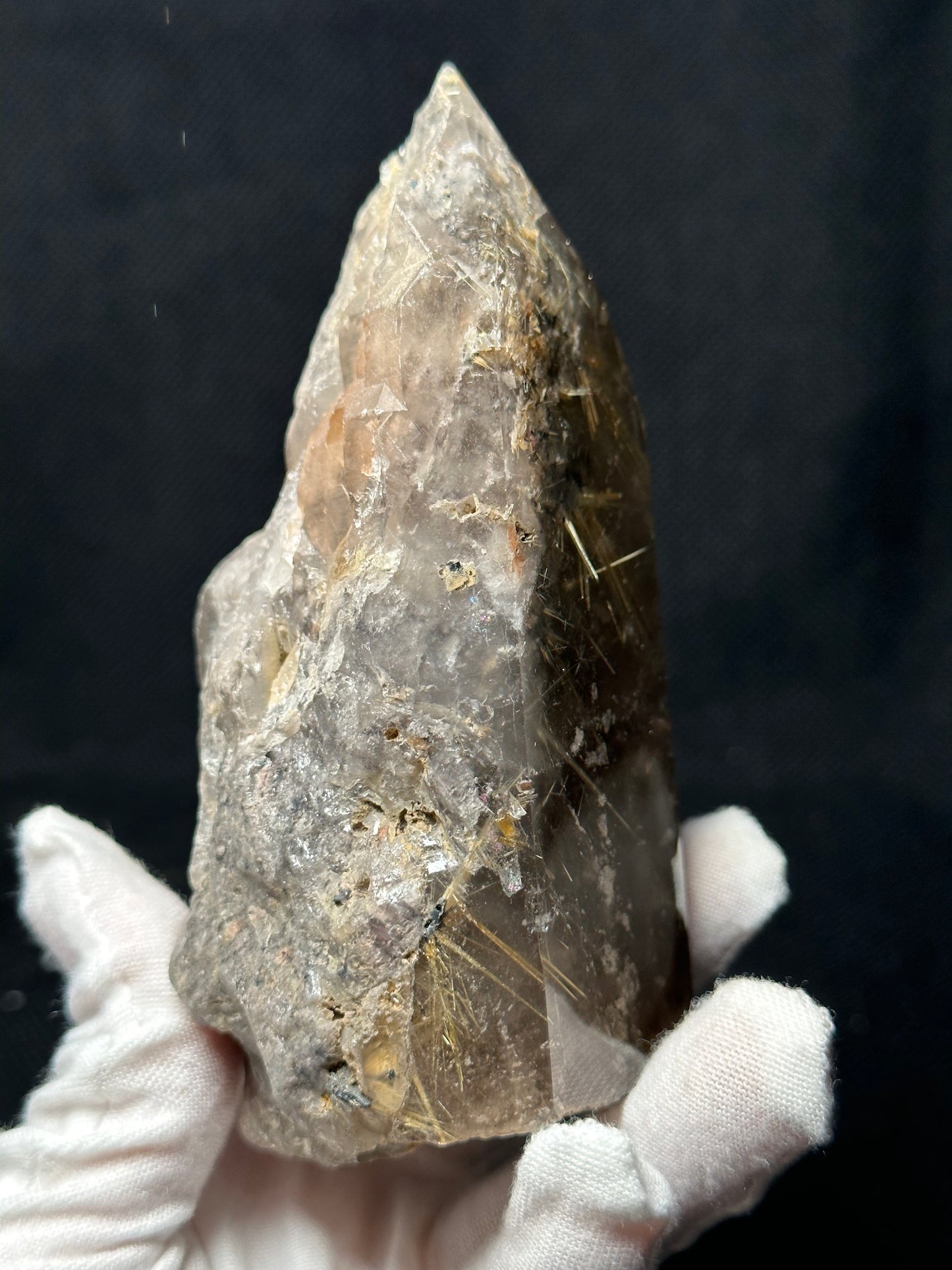 Rare Star Rutile Quartz Crystal Point