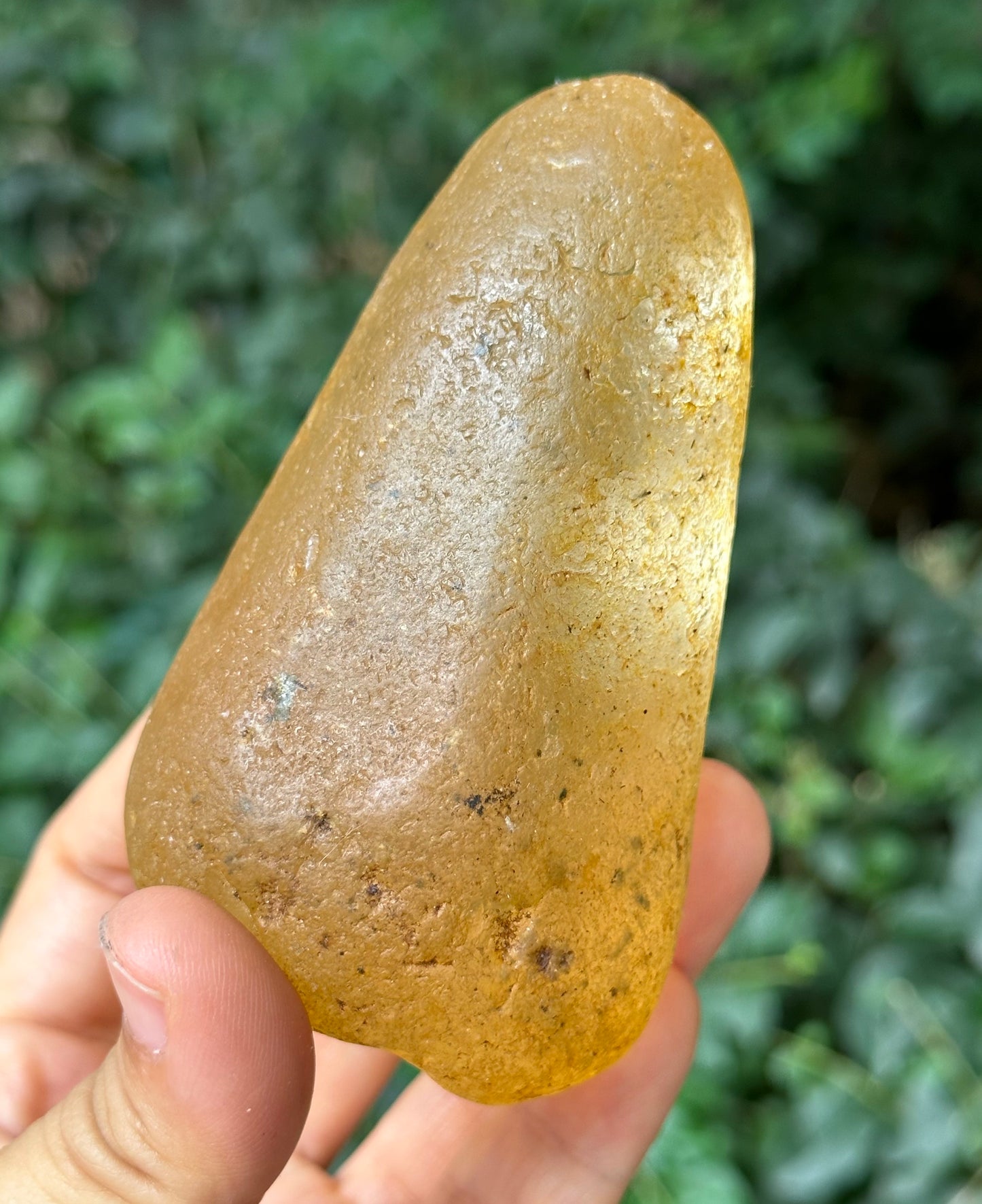 Natural Golden Surface River Tumbled Quartz Crystal Point +Black Tourmaline+Green Phantom /Tangerine Quartz/Yellow Stone/Special gift-380 g