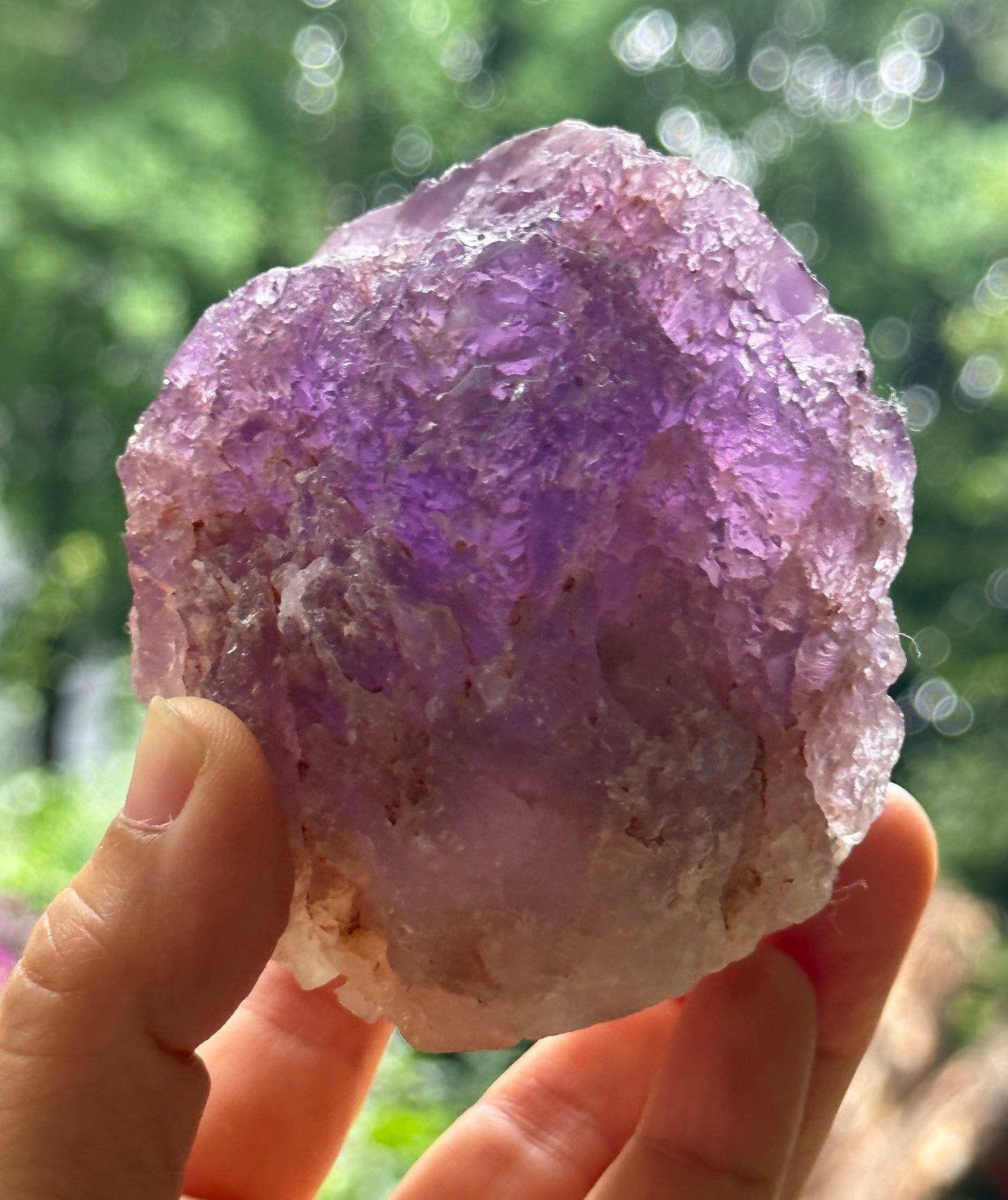 Rare Nirvana Amethyst Quartz Crystal Point/Dissolution Quartz Amethyst/Violet Clear Amethyst/Specimen/Special Gift-468 g