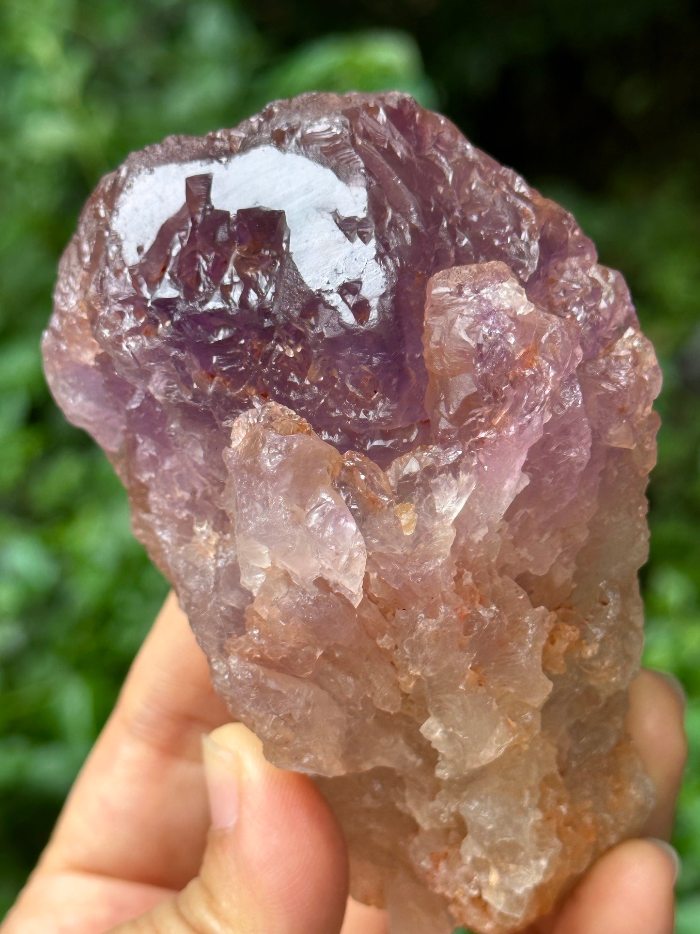 Natural Record-keeper Nirvana Amethyst Quartz Crystal Point/Dissolution Quartz/Meditation Stone/Energy Crystal-346 g