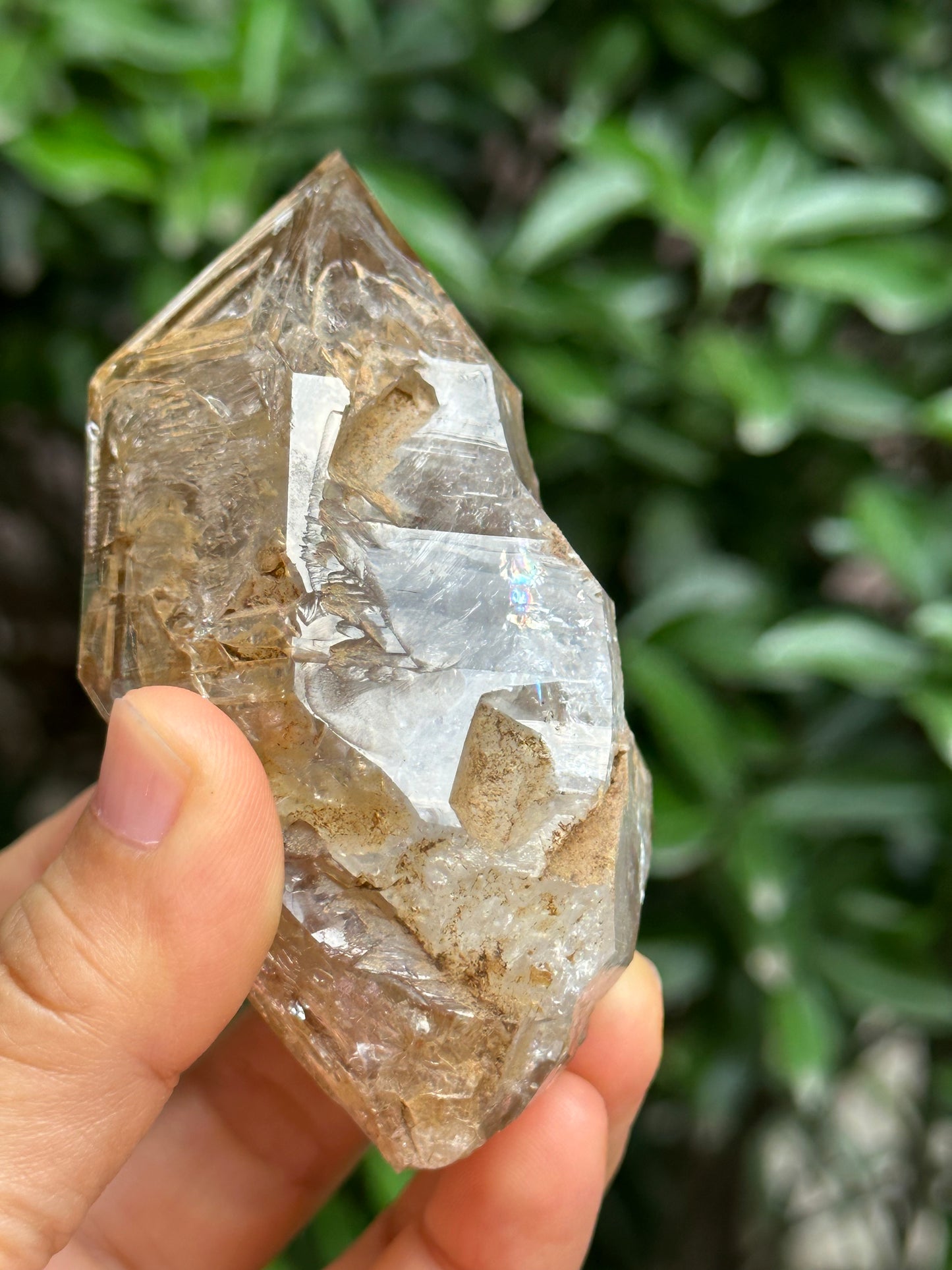 Rare Double Terminated Fenster Skeletal Quartz Crystal/Himalayan Energy Quartz Crystal-85*54*43 mm 188 g