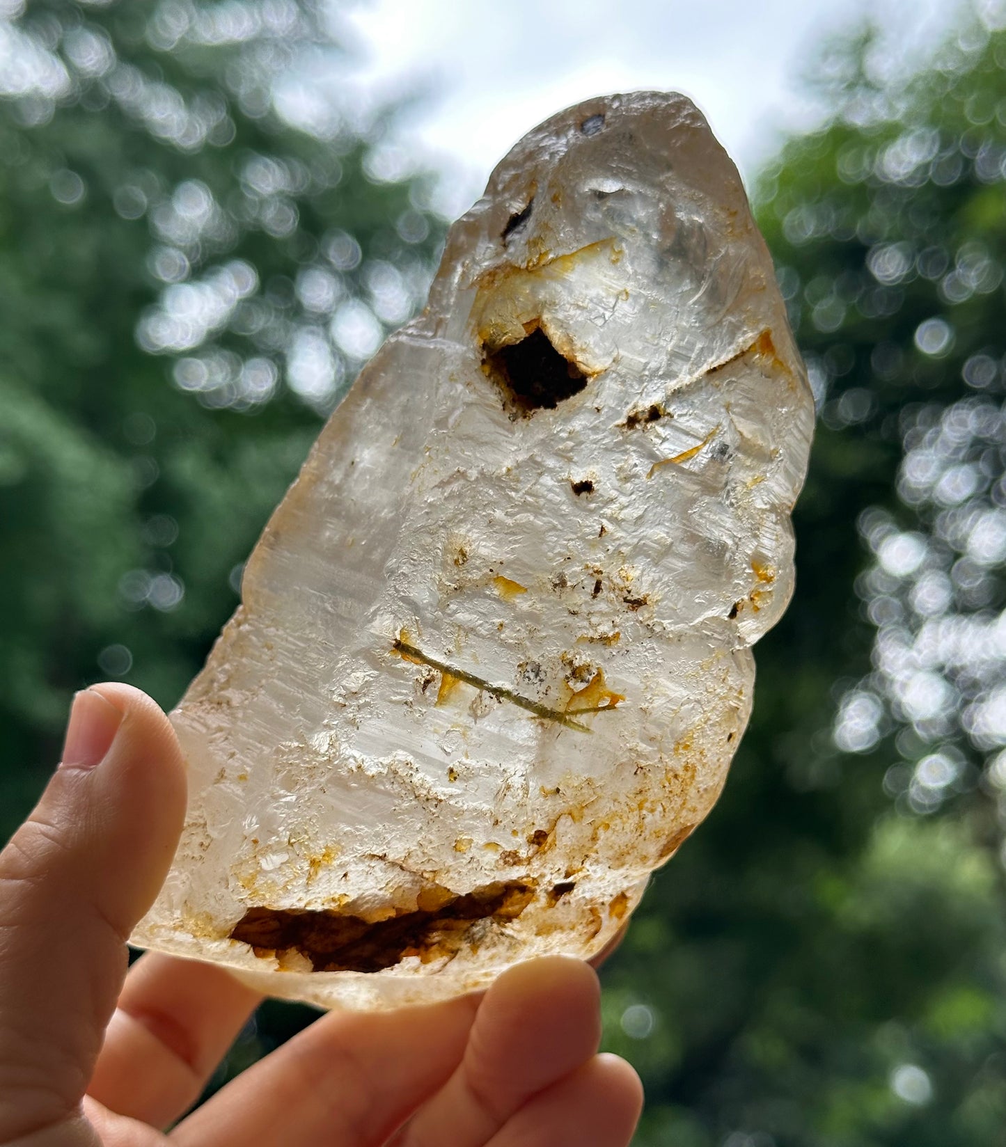 536 g Clear River Tumbled Nirvana Key Quartz Crystals Energy Crystal