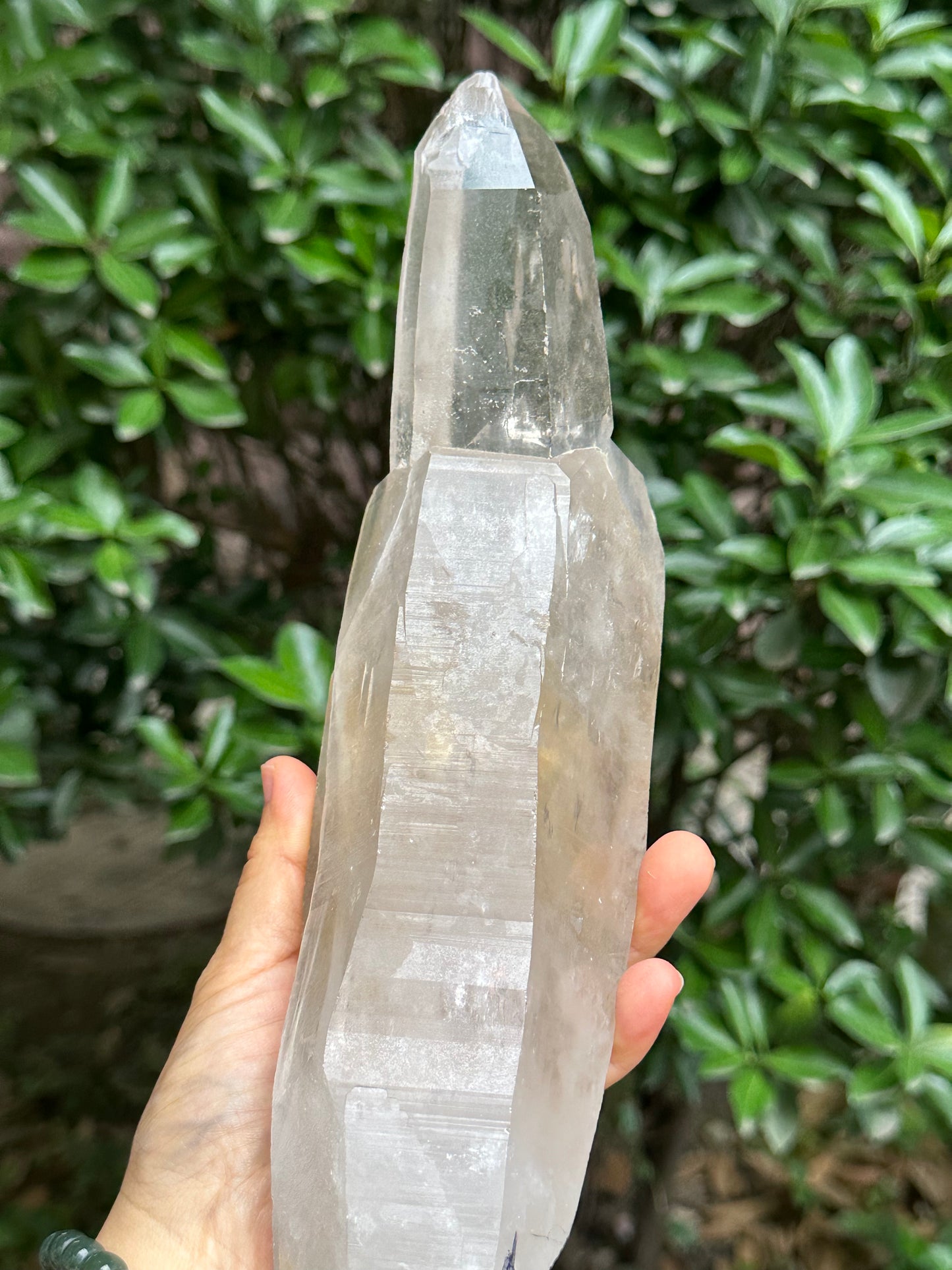 3.26 lbs Rare Himalayan Castle Quartz Starbrary Crystal Point/Rainbow Time Links Crystal/Reiki/Chakra/Healing Stone/Meditation/Special Gift-1466g