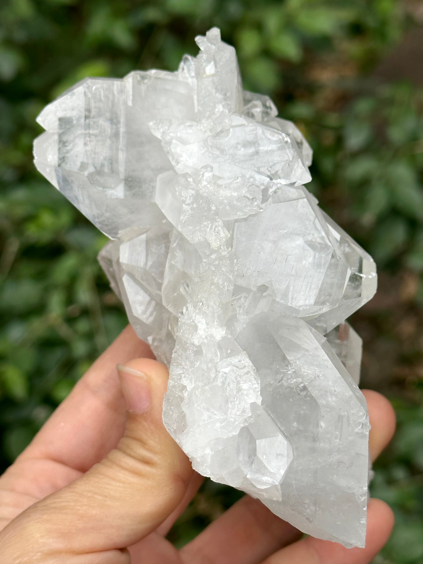 Large Clear Faden Quartz Tabular Crystal Cluster Stone/Himalayan Quartz Specimen/Metaphysical Crystal/Gemstone Collections-117*82*50 mm351 g