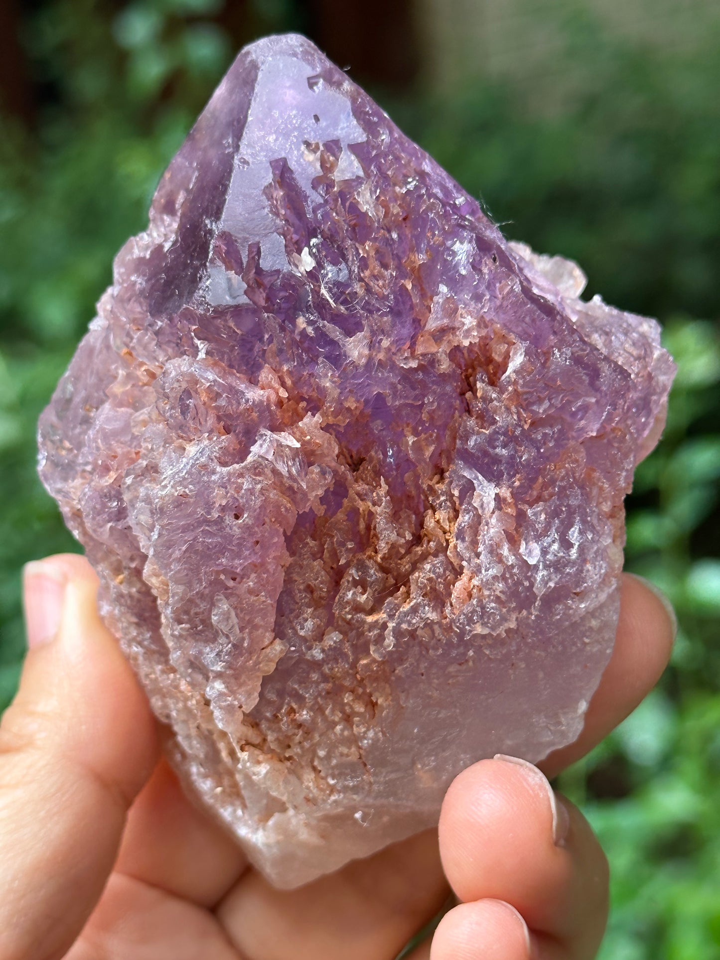 Rare Nirvana Amethyst Quartz Crystal/Dissolution Quartz Amethyst/Faden Amethyst/Specimen/Special Gift-235 g