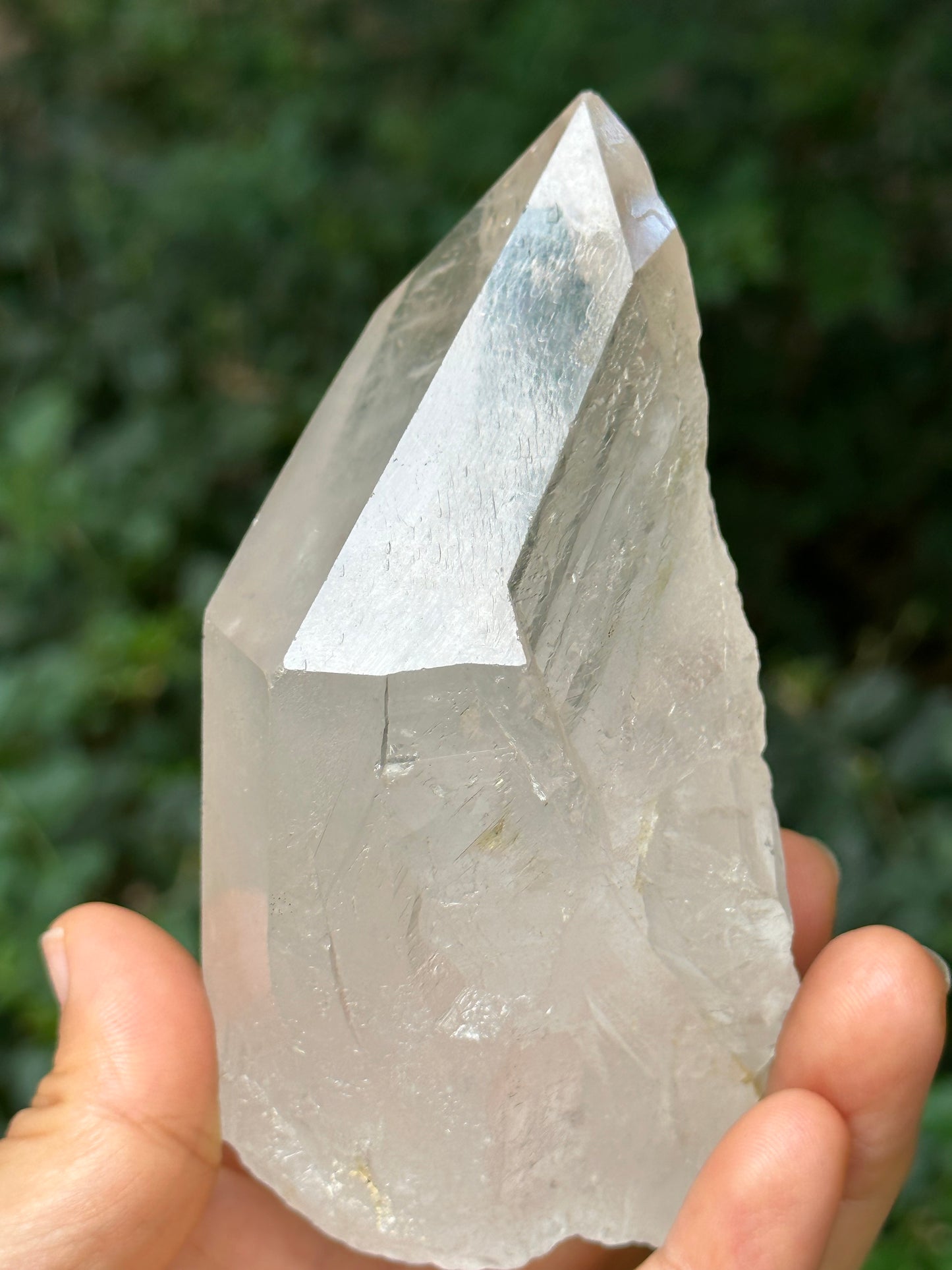 Rare Master Record-keeper Rainbow Quartz Crystal Point/Healing/Energy Quartz/Sirius Crystal/Meditation/Zen/Chakra- 108*59*47 mm 350 g