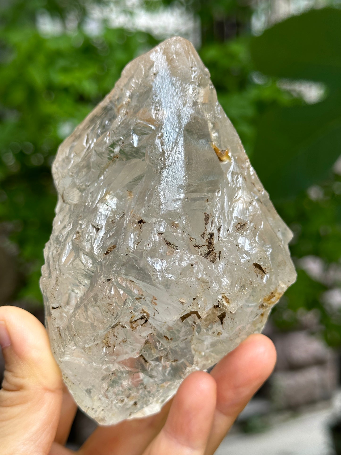 Rare Record-keeper Himalayan Nirvana Double Terminated Crystal Quartz Point/Self-healed Clear Quartz from Tibet-123*79*63 mm 592 g