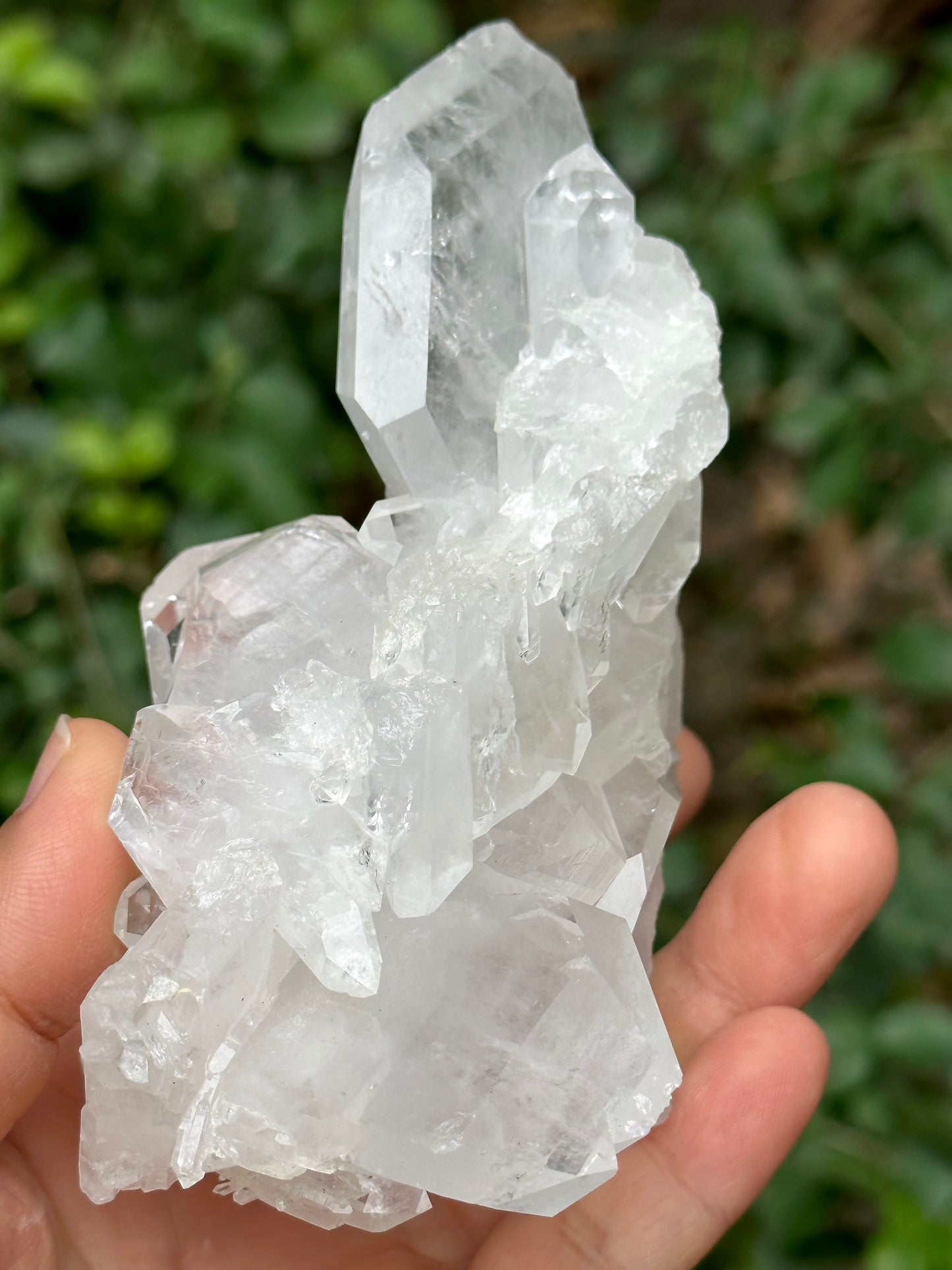 Large Clear Faden Quartz Tabular Crystal Cluster Stone/Himalayan Quartz Specimen/Metaphysical Crystal/Gemstone Collections-117*82*50 mm351 g