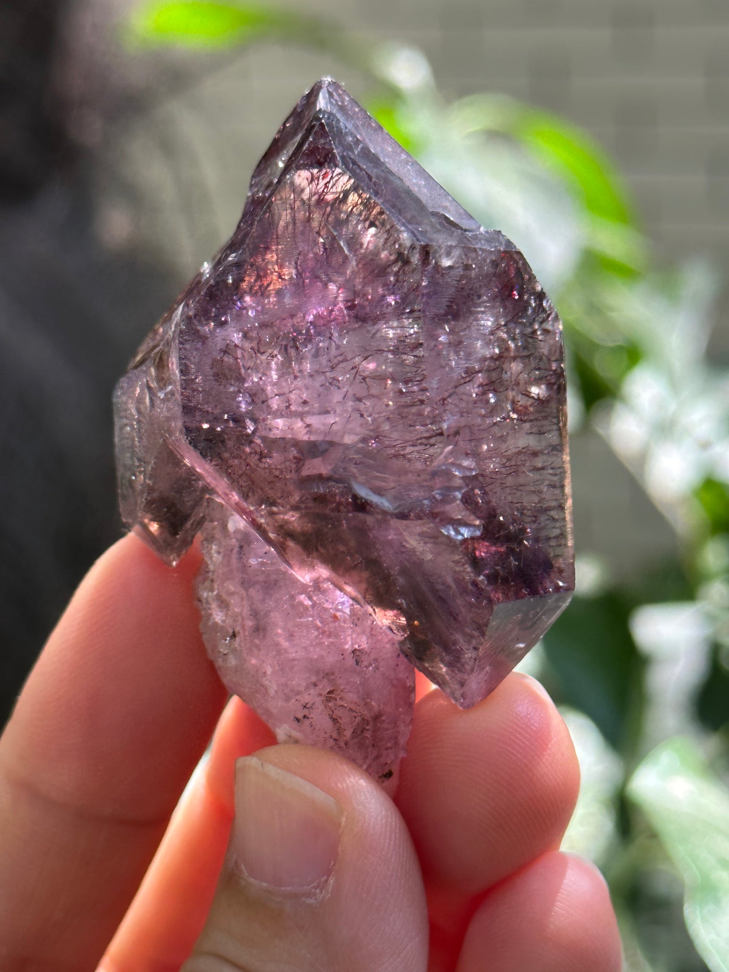 AAAAA Rare Clear Super 7 Amethyst Quartz Scepter Crystal Point/Specimen/Super energy Healing Crystals/Reiki-60*36*31 mm 65 g