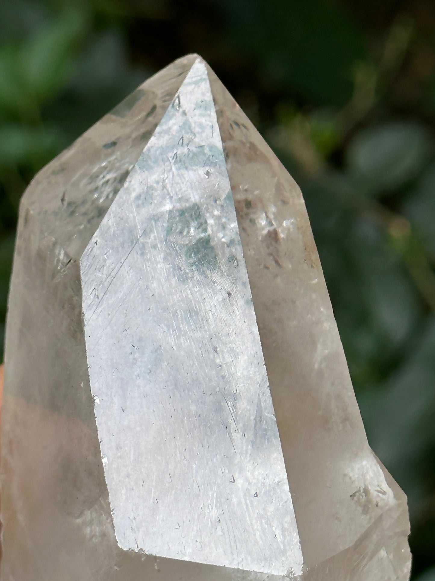 Rare Master Record-keeper Rainbow Quartz Crystal Point/Healing/Energy Quartz/Sirius Crystal/Meditation/Zen/Chakra- 108*59*47 mm 350 g