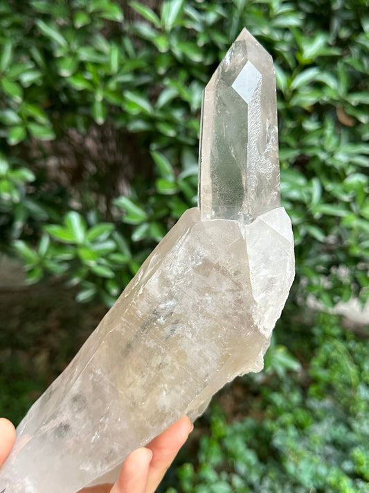 3.26 lbs Rare Himalayan Castle Quartz Starbrary Crystal Point/Rainbow Time Links Crystal/Reiki/Chakra/Healing Stone/Meditation/Special Gift-1466g