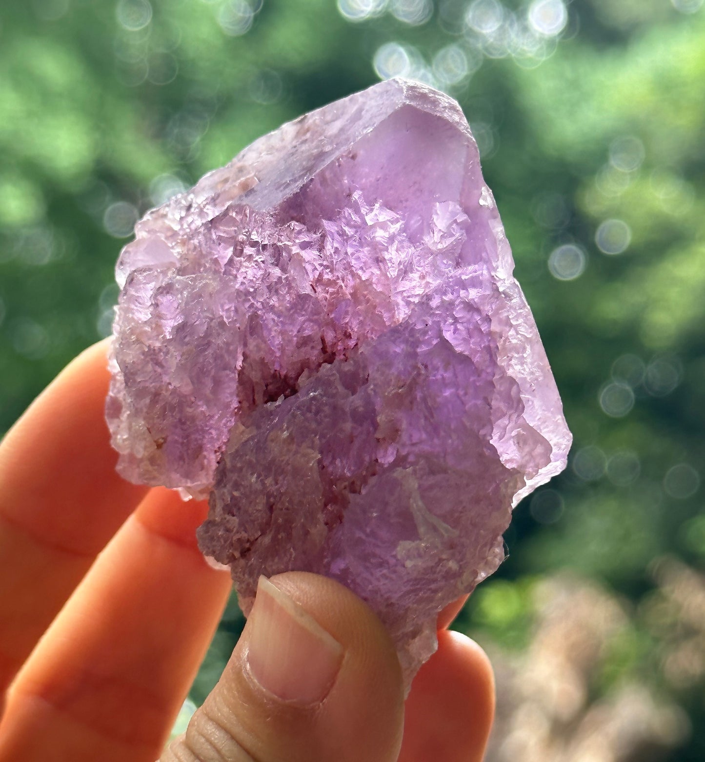 Rough Violet Nirvana Amethyst Quartz Crystal Point/Dissolution Quartz Amethyst/Clear Amethyst/Specimen/Special Gift-106 g